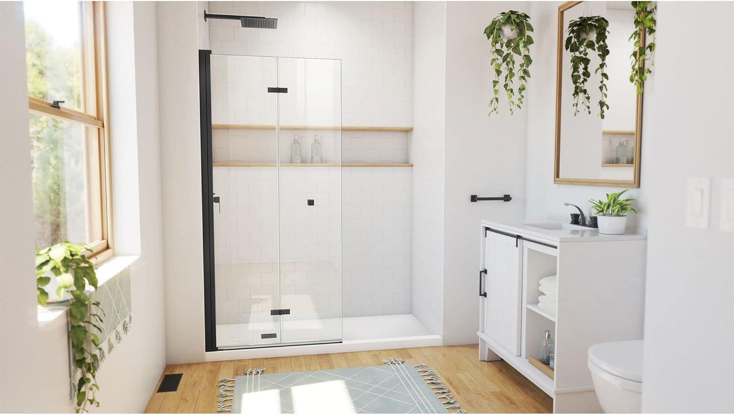 Aqua-Q Fold 33.5 W X 72 H Frameless Square Shower Door