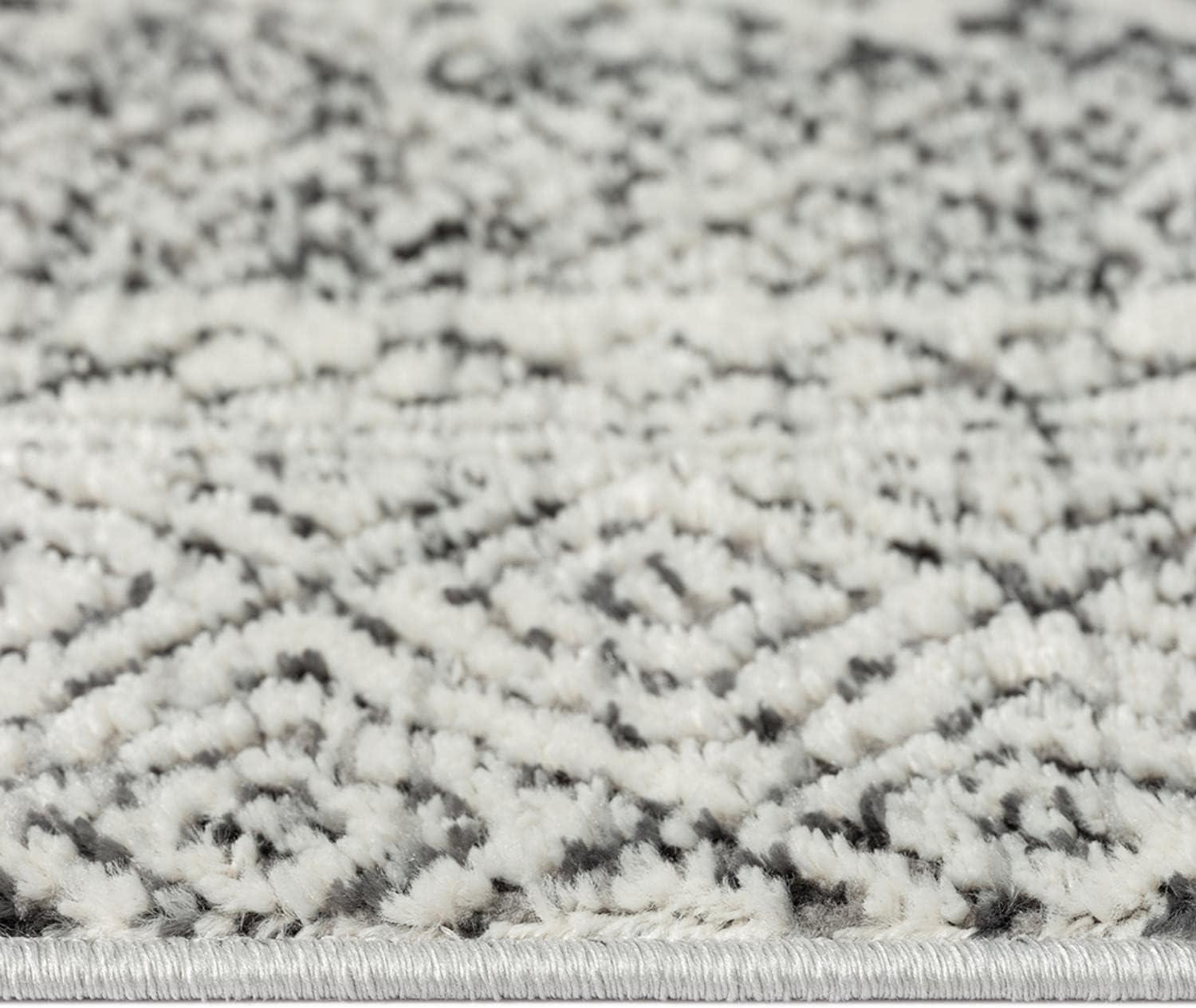 Madison Park Kenzie Woven Turkish Area Rugs for Living Room, Indoor Dinig Accent Modern Home Décor, Ultra Soft Floor Carpets for Bedroom, 3'W x 5'L Grey/Cream
