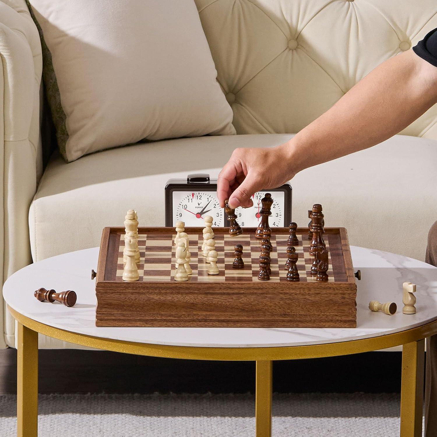 VEVOR 15'' L Solid Wood Chess Game Set