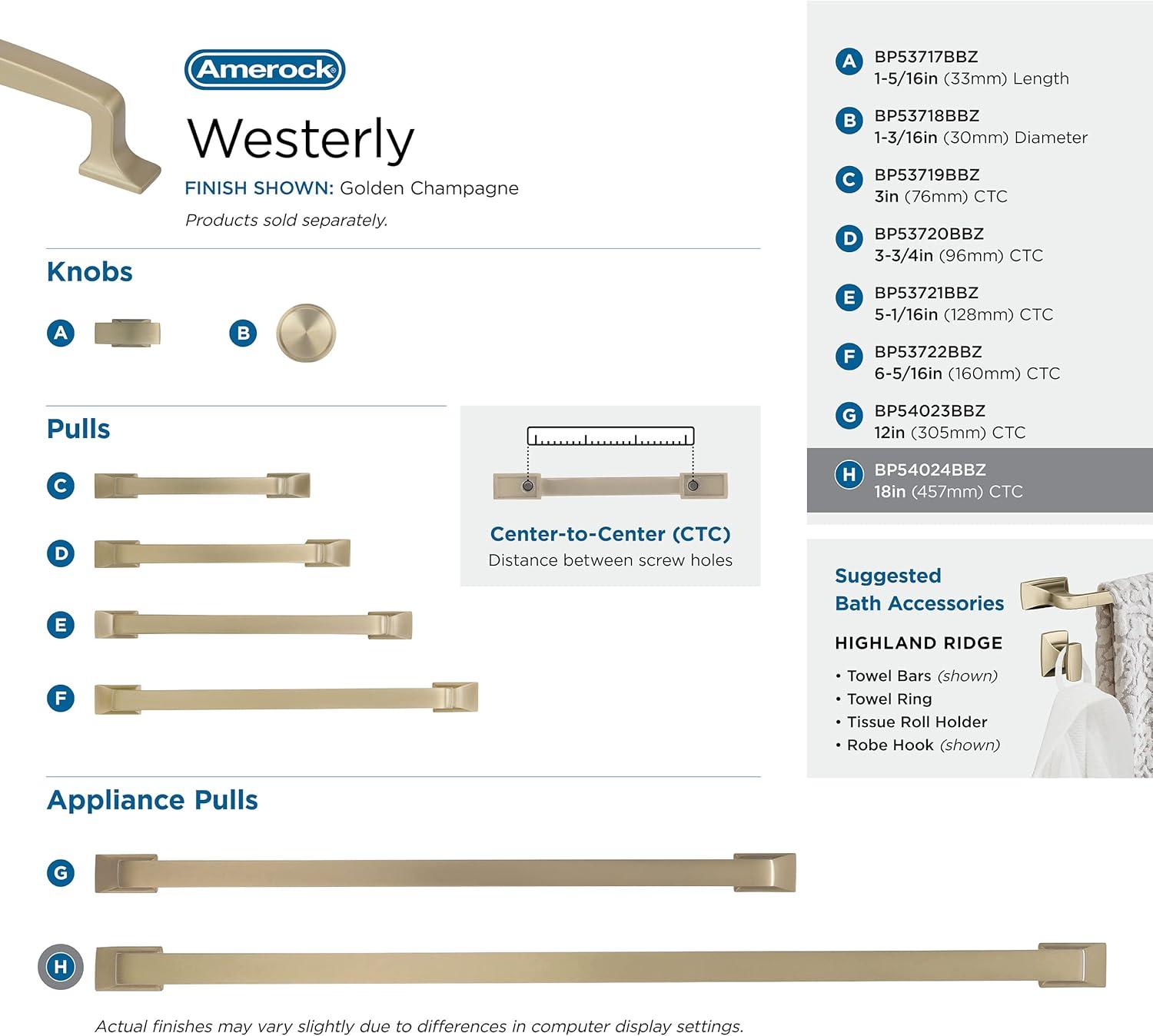 Amerock Westerly Appliance Pull