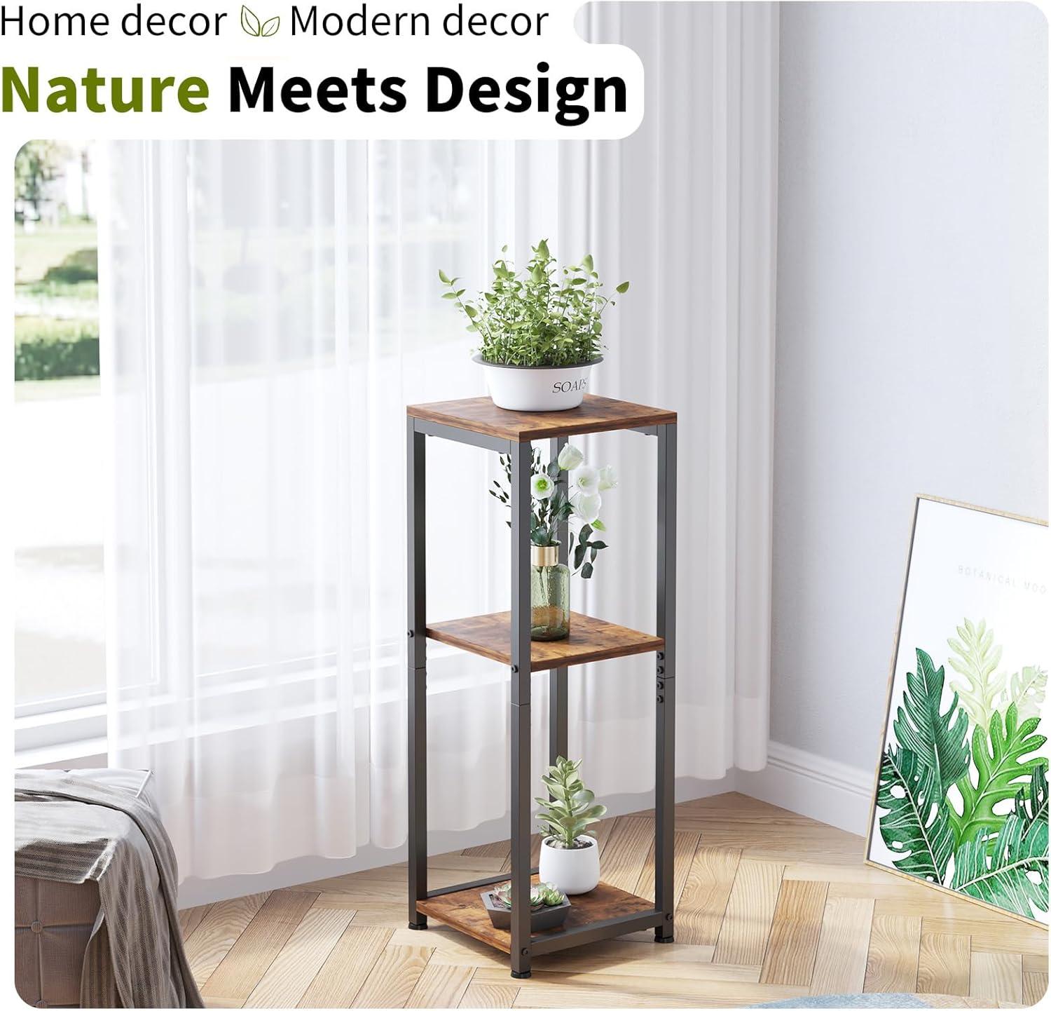 Square 3 Tier Plant Stand Indoor