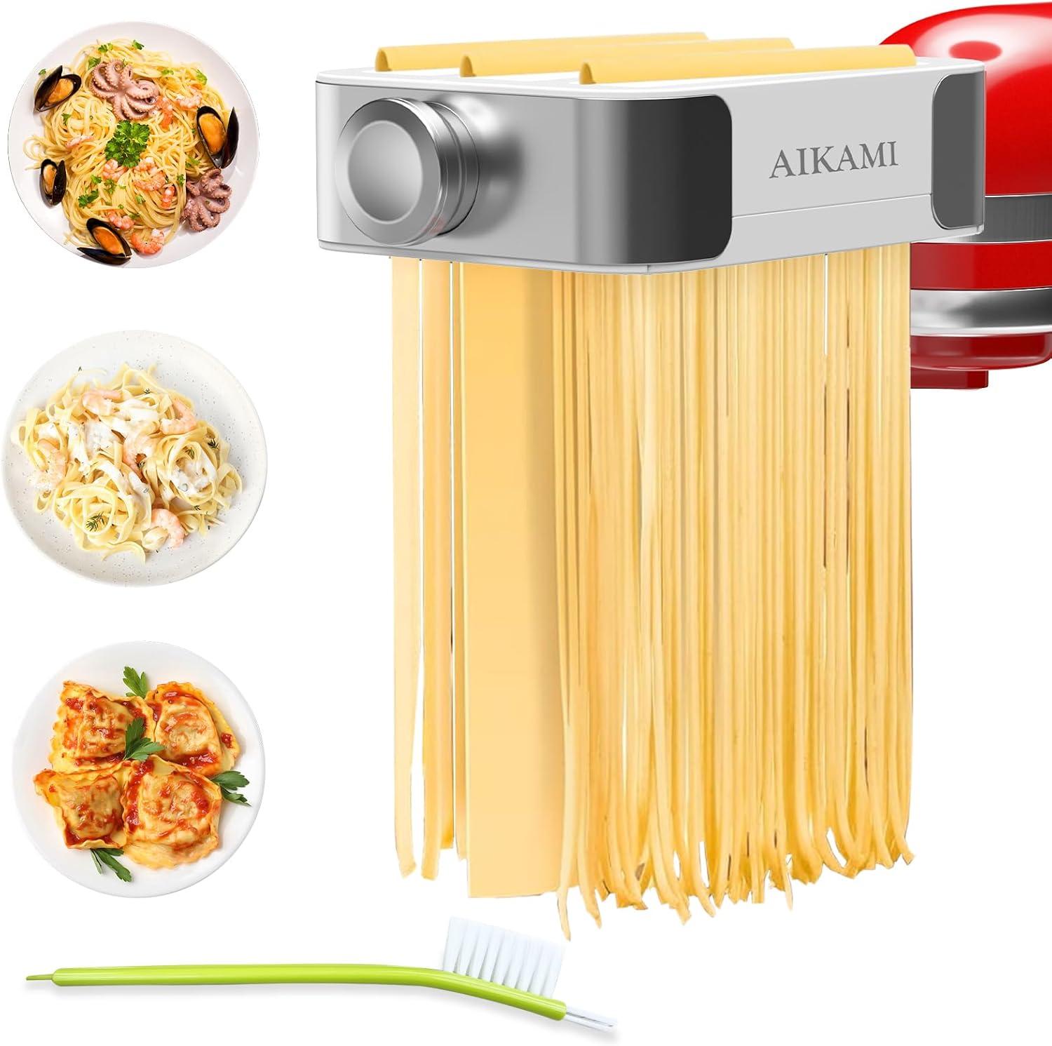 3-in-1 Pasta Maker Attachment for KitchenAid Stand Mixer