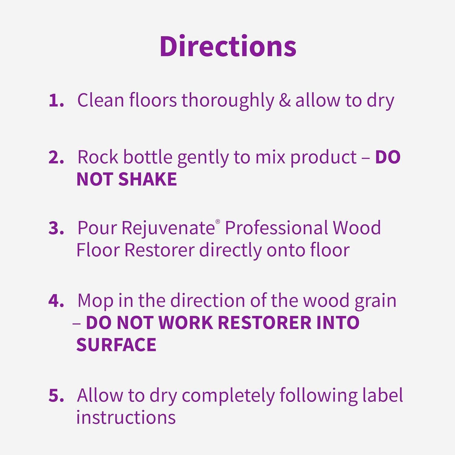 Rejuvenate Floor Cleaners Semi-Gloss Floor Polish Liquid 32 oz