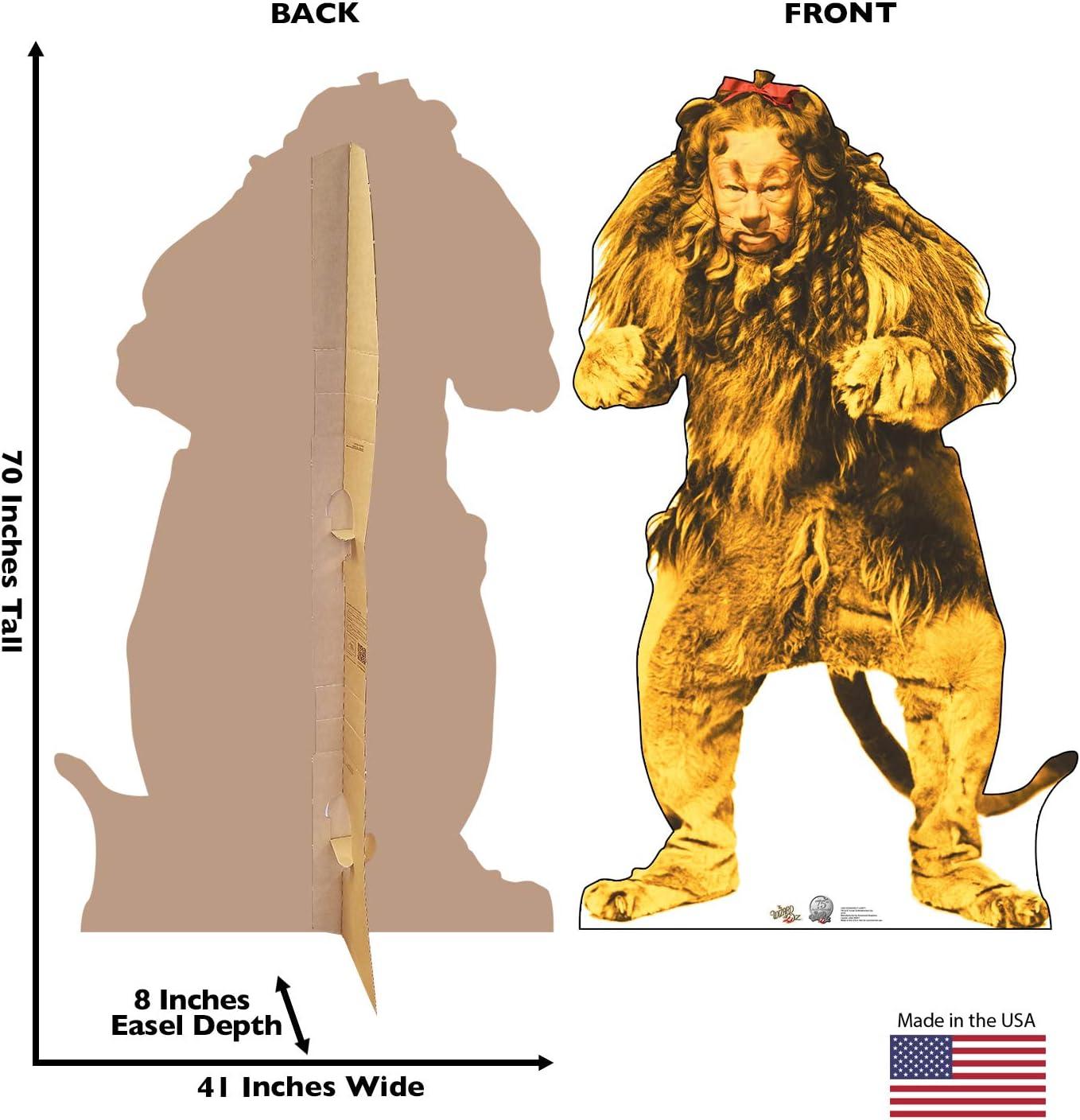 Cowardly Lion Life Size Brown Cardboard Cutout Standee