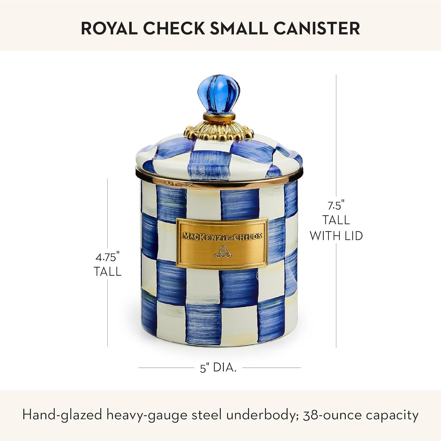 MacKenzie-Childs Royal Check® Canister