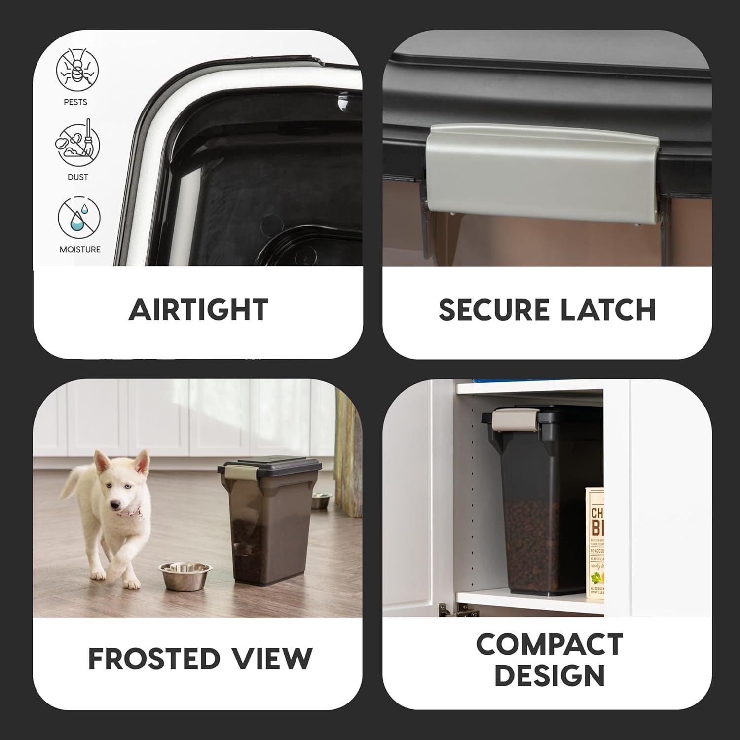 IRIS USA Premium Airtight Pet Food Containers