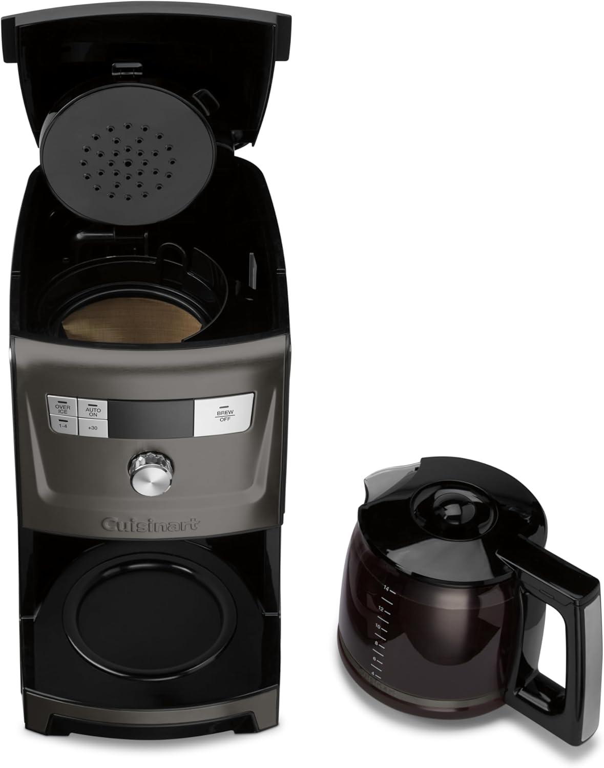 Black Stainless Steel 14-Cup Programmable Coffeemaker
