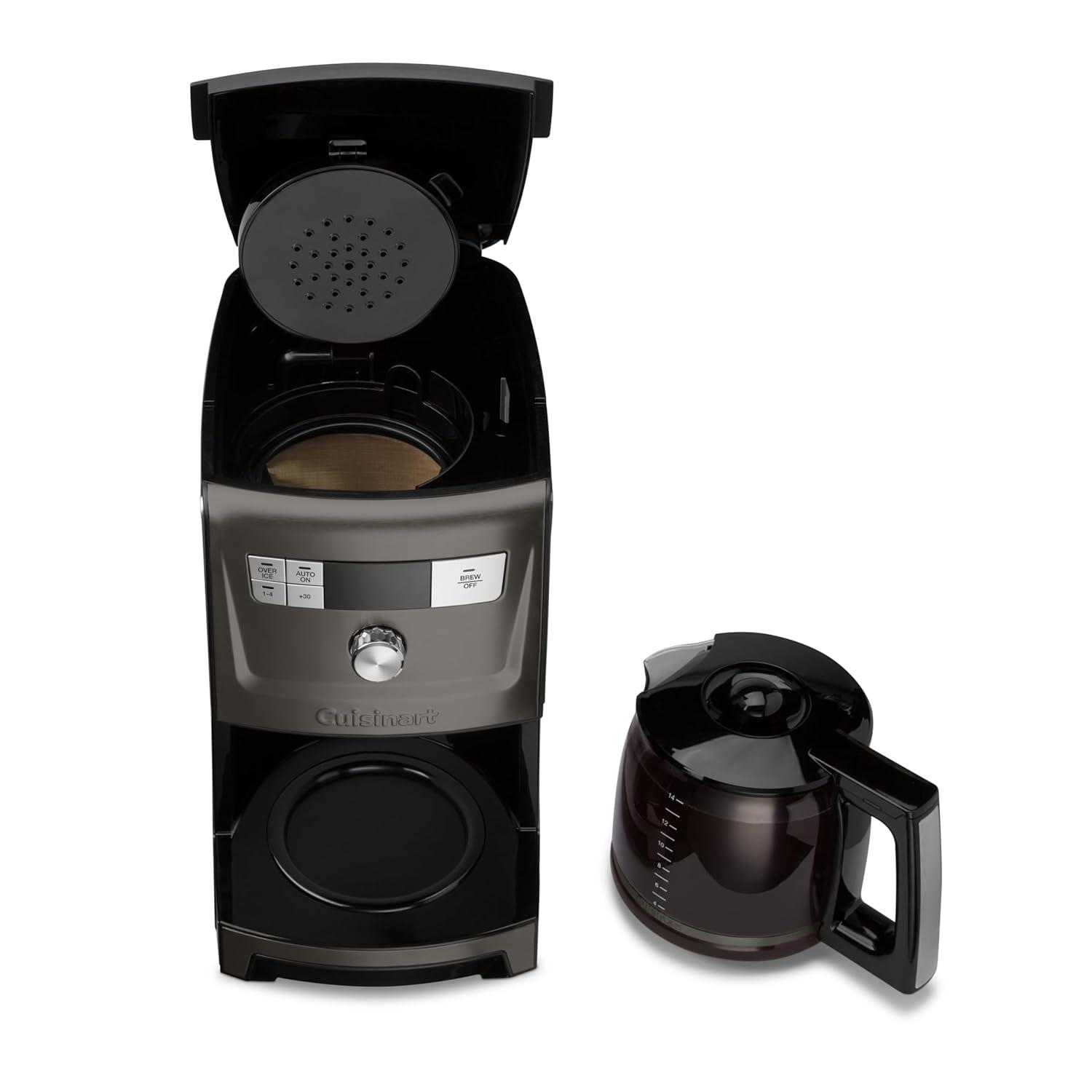 Black Stainless Steel 14-Cup Programmable Coffeemaker
