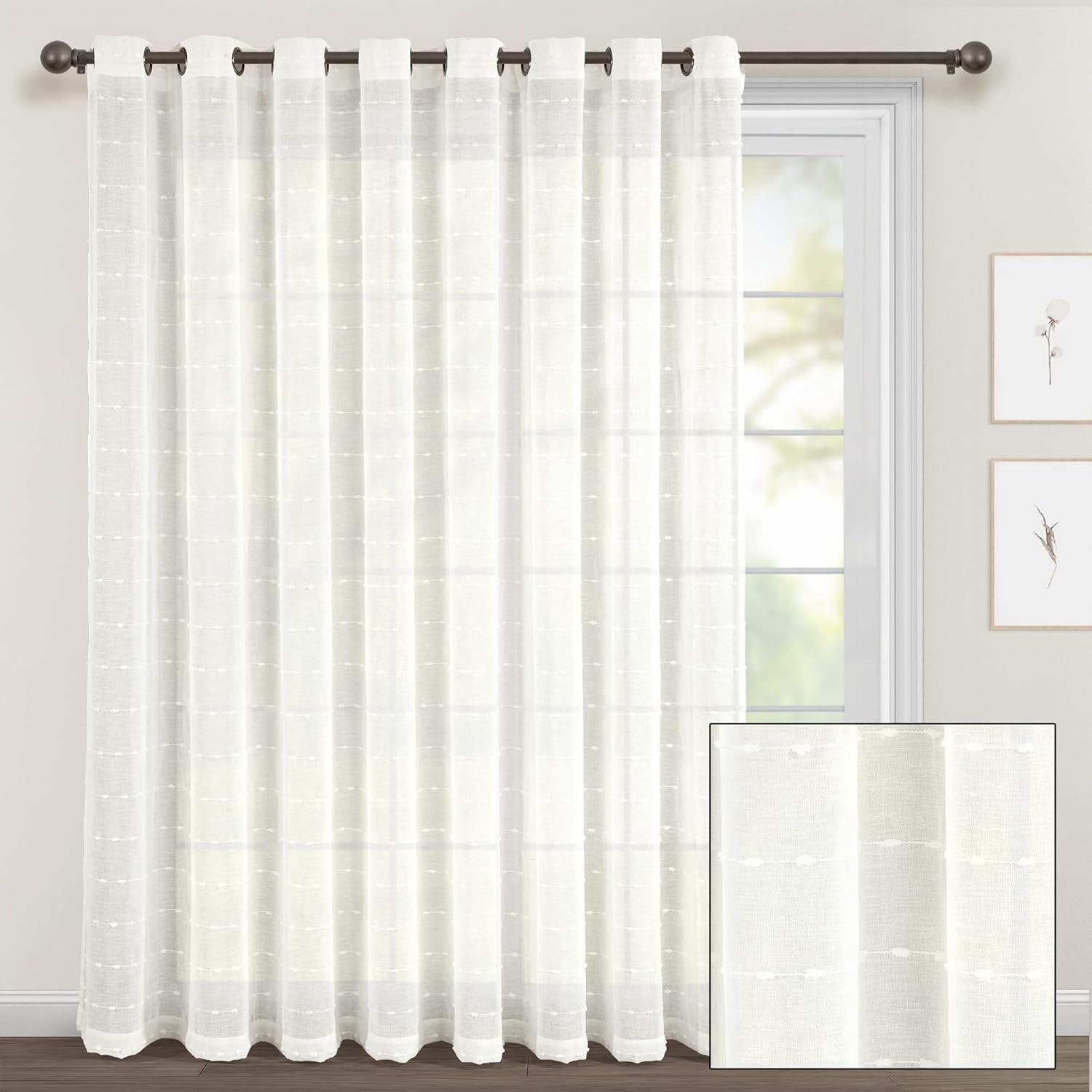 Lush Decor Solid Sheer Grommet Curtain Panels