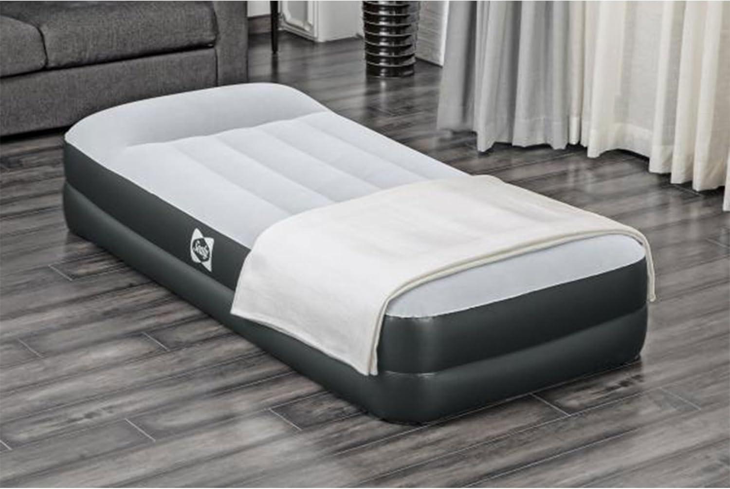 Sealy Tritech 16” Inflatable Air Mattress Bed with Built-in Pump, Storage Bag, and Repair Patch for Indoor and Outdoor Use, Twin