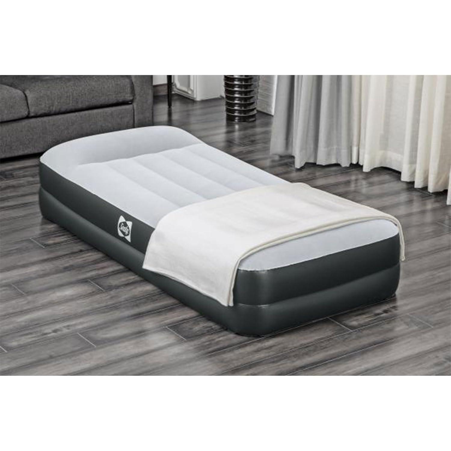 Sealy Tritech 16” Inflatable Air Mattress Bed with Built-in Pump, Storage Bag, and Repair Patch for Indoor and Outdoor Use, Twin