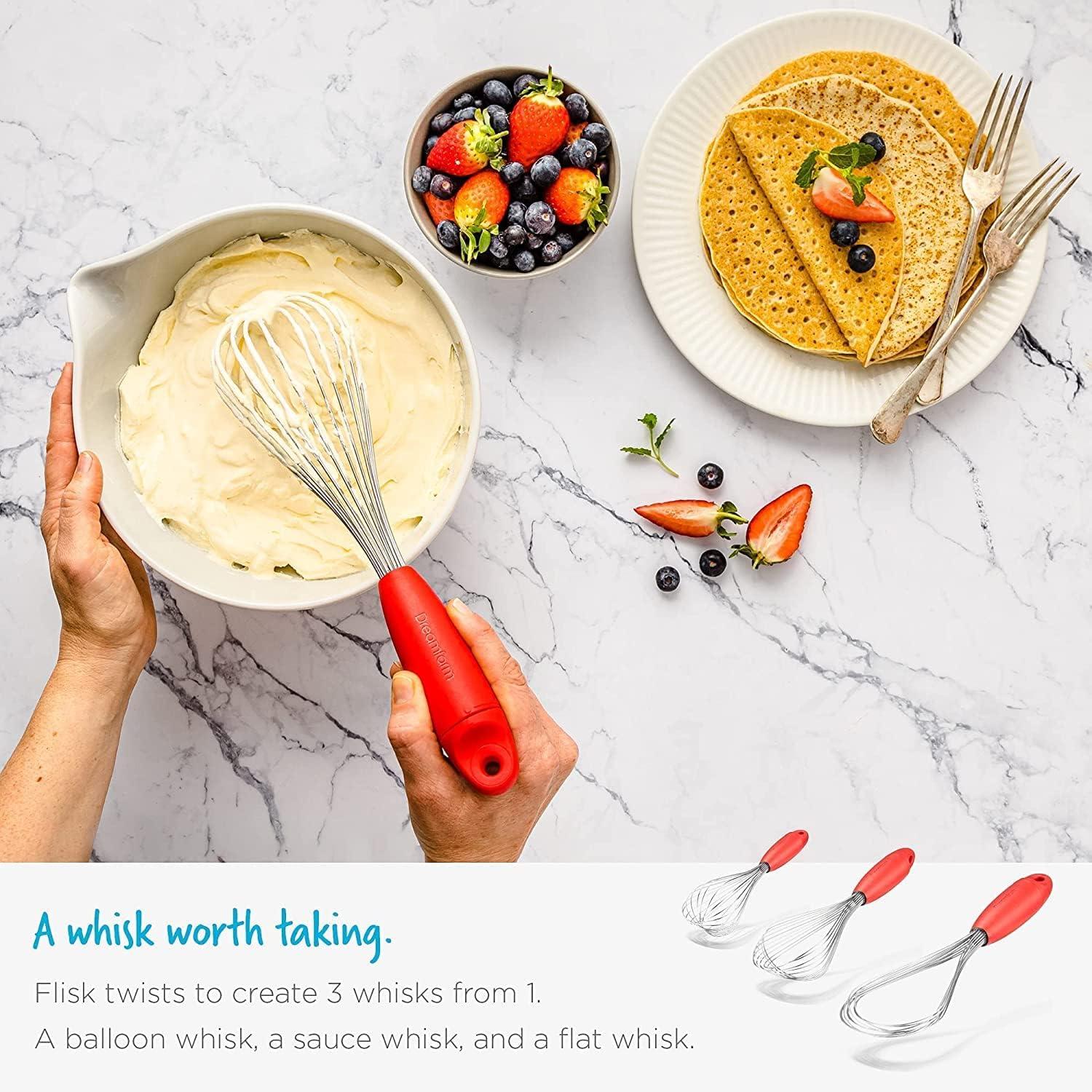 Black Stainless Steel Foldable Balloon Whisk