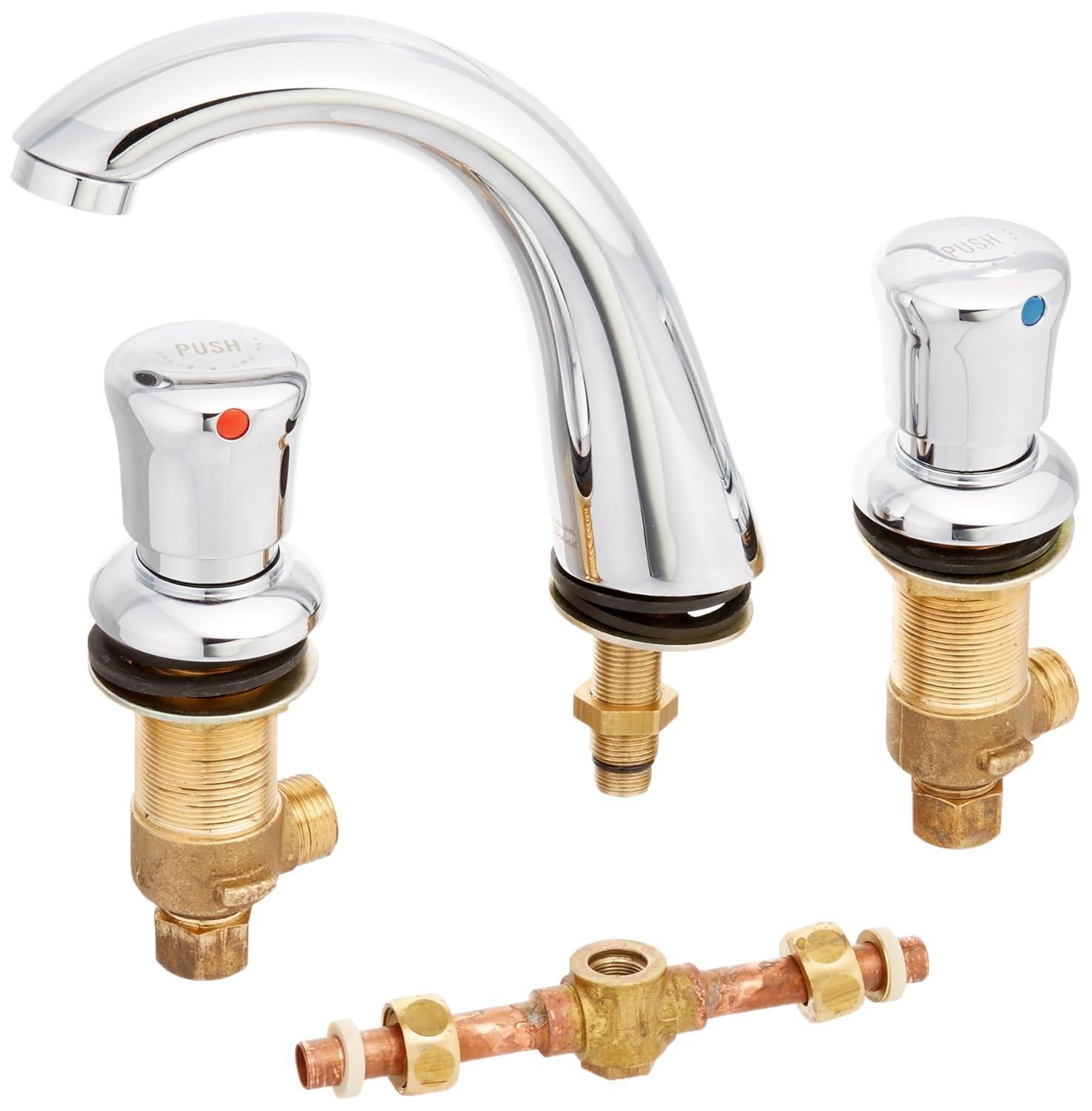 American Standard Two-Handle Widespread Metering Bathroom Faucet 1.0 GPM in Polished Chrome