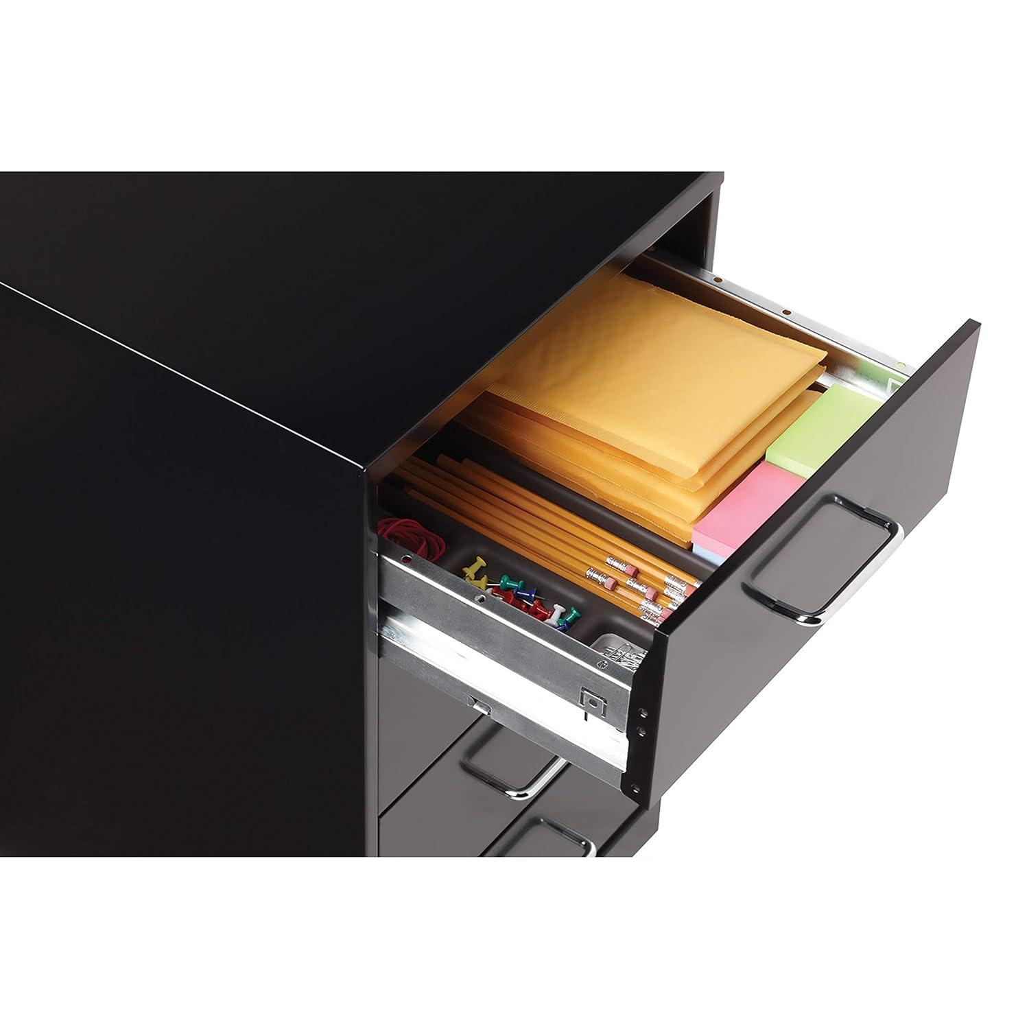 Inbox Zero Onetta 4-Drawer Mobile Vertical Filing Cabinet