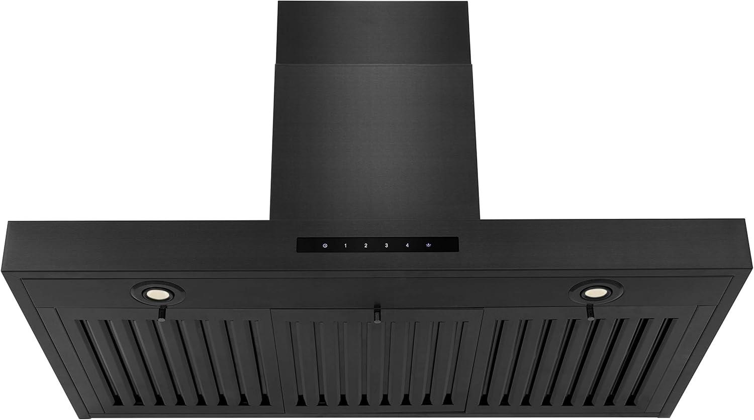 ZLINE 36 in. Convertible Vent Wall Mount Range Hood in Black Stainless Steel (BSKEN-36)