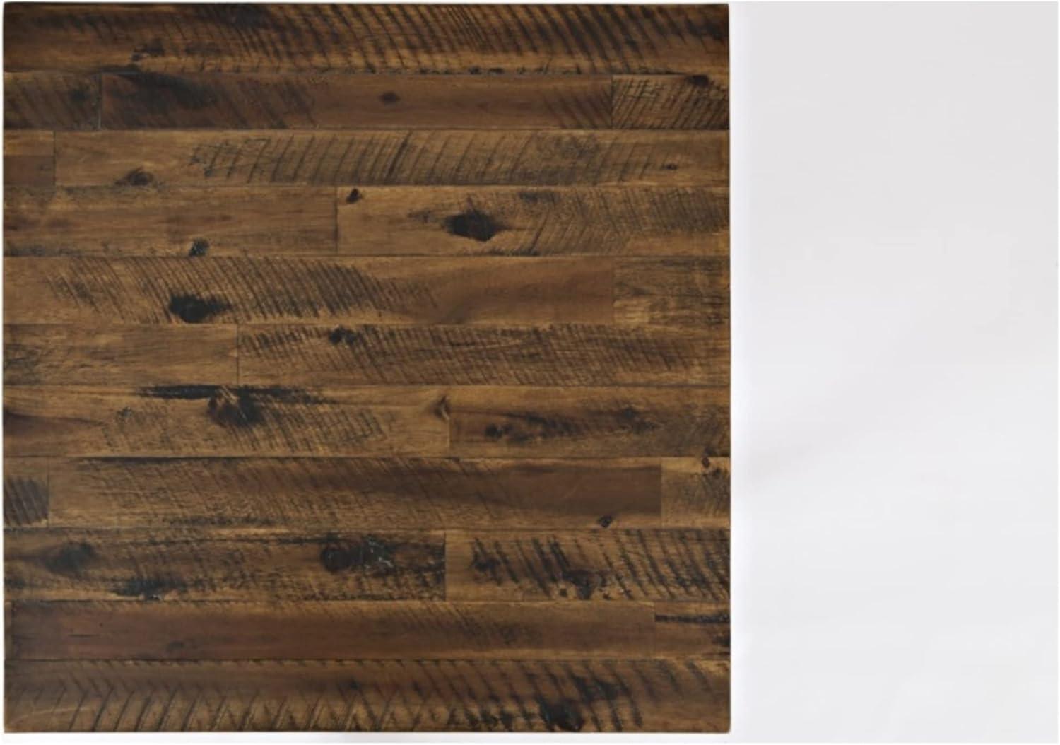 Jofran,Artisan's Craft Rustic Farmhouse Distressed Solid Wood End Table