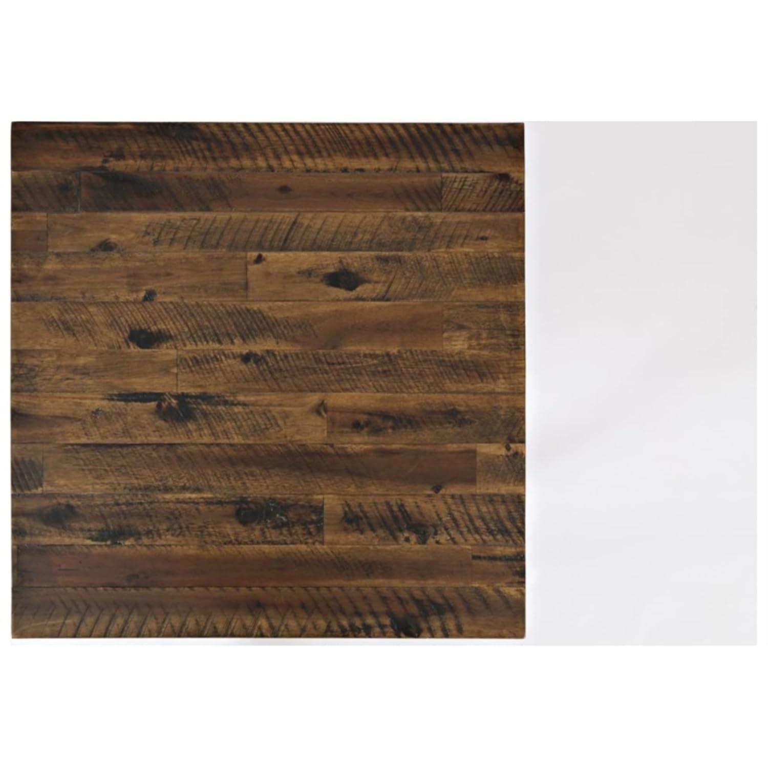 Jofran,Artisan's Craft Rustic Farmhouse Distressed Solid Wood End Table