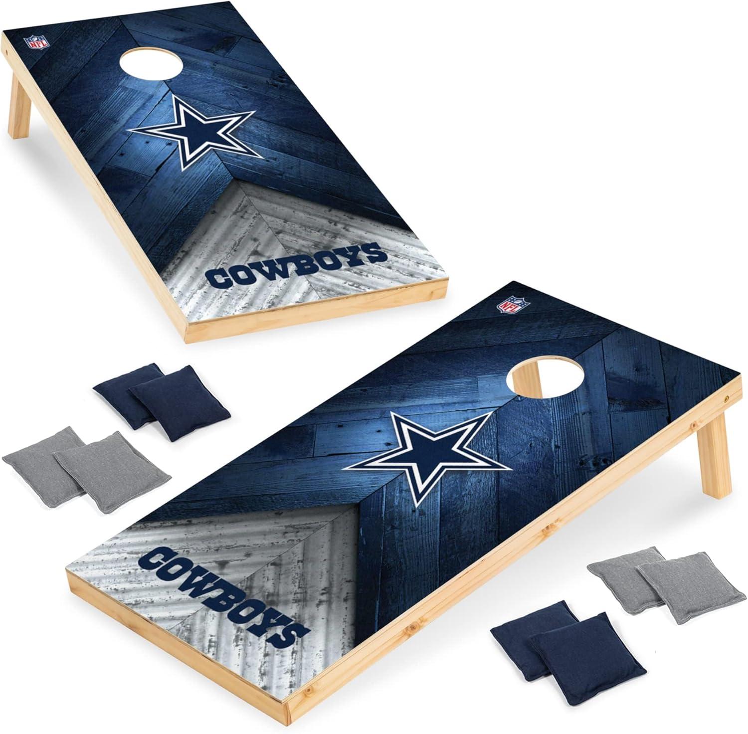 NFL Dallas Cowboys 2'x4' Wood Cornhole Set