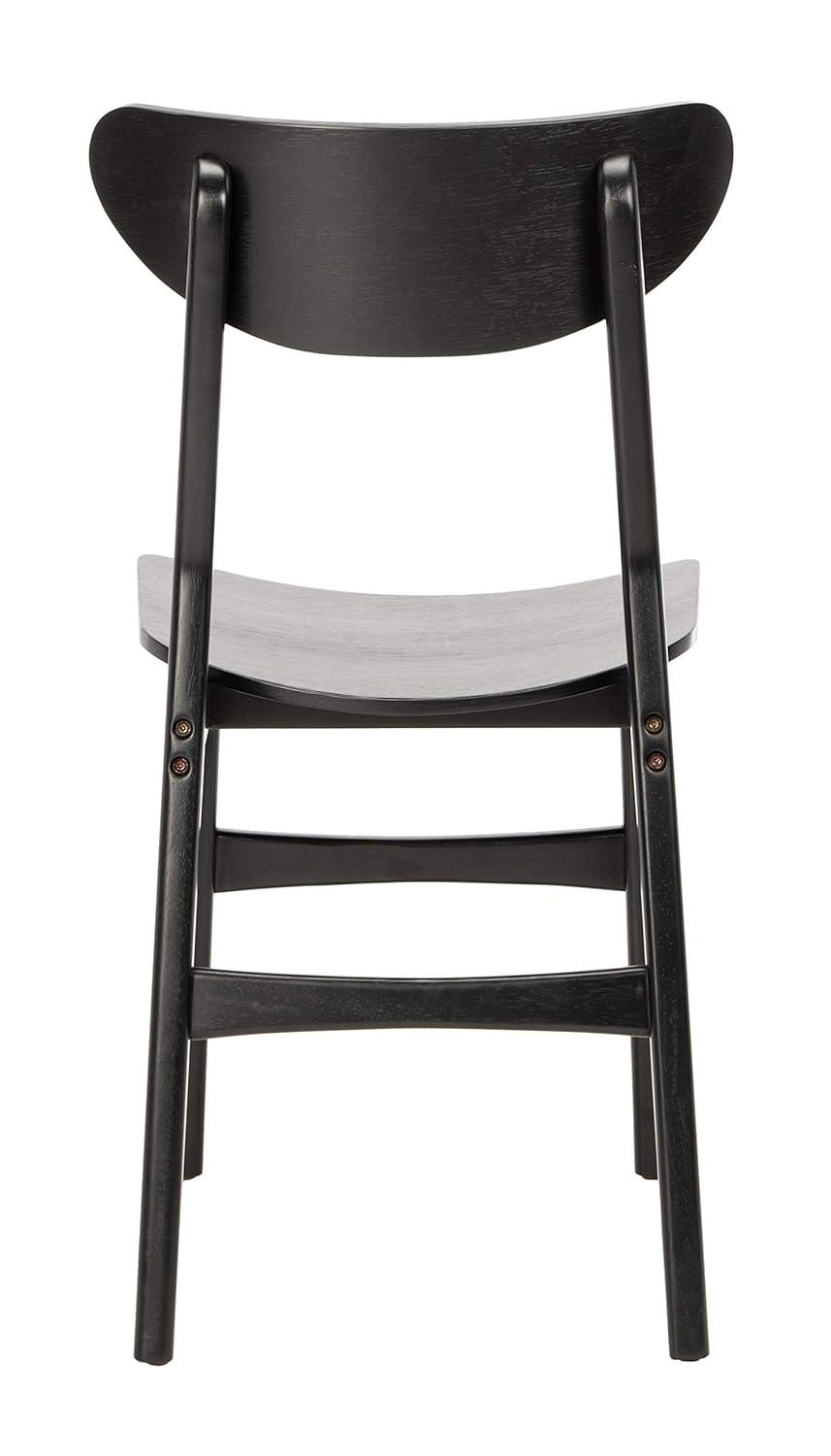 Lucca Retro Dining Chair (Set of 2) - DCH1001 - Black - Safavieh