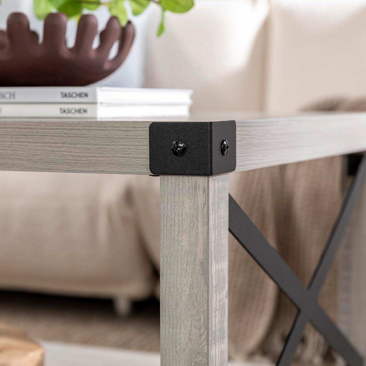 Modern Farmhouse Coffee Table - Stone Gray