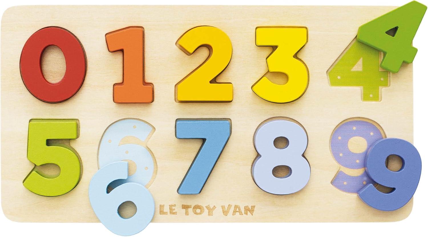 Le Toy Van - Wooden Figures Counting Puzzle Toy | Suitable for Age 18+ Months