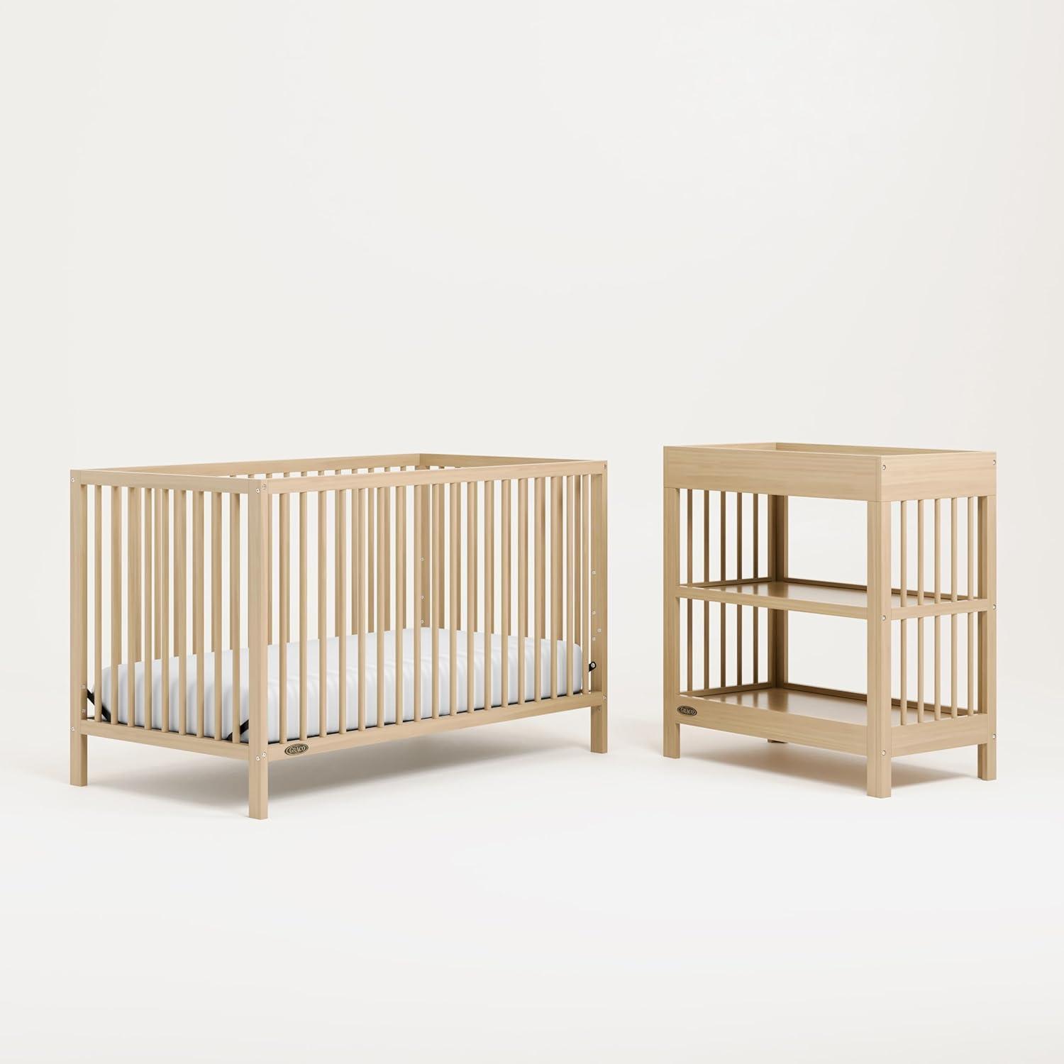 Teddi 4-in-1 Mini Convertible Crib with Mattress