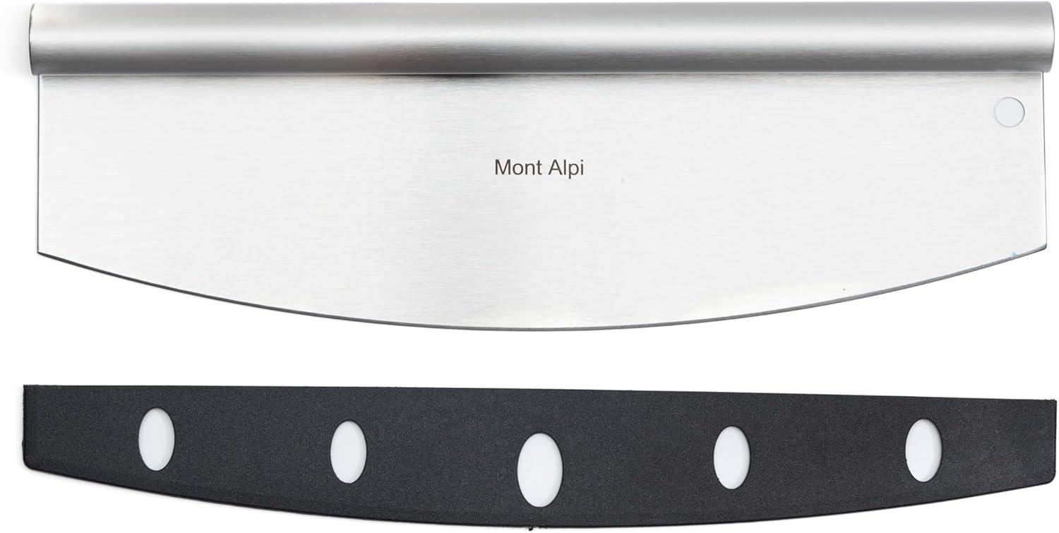 Mont Alpi Mont Alpi MAPK Universal Outdoor Grill Pizza Making Converter Kit - Pizza Stone Rest with Handles, 15" Pizza Stone, Stainless Steel Fold up Pizza Peel and Chicago Style Pizza Rocker Cutter Knife