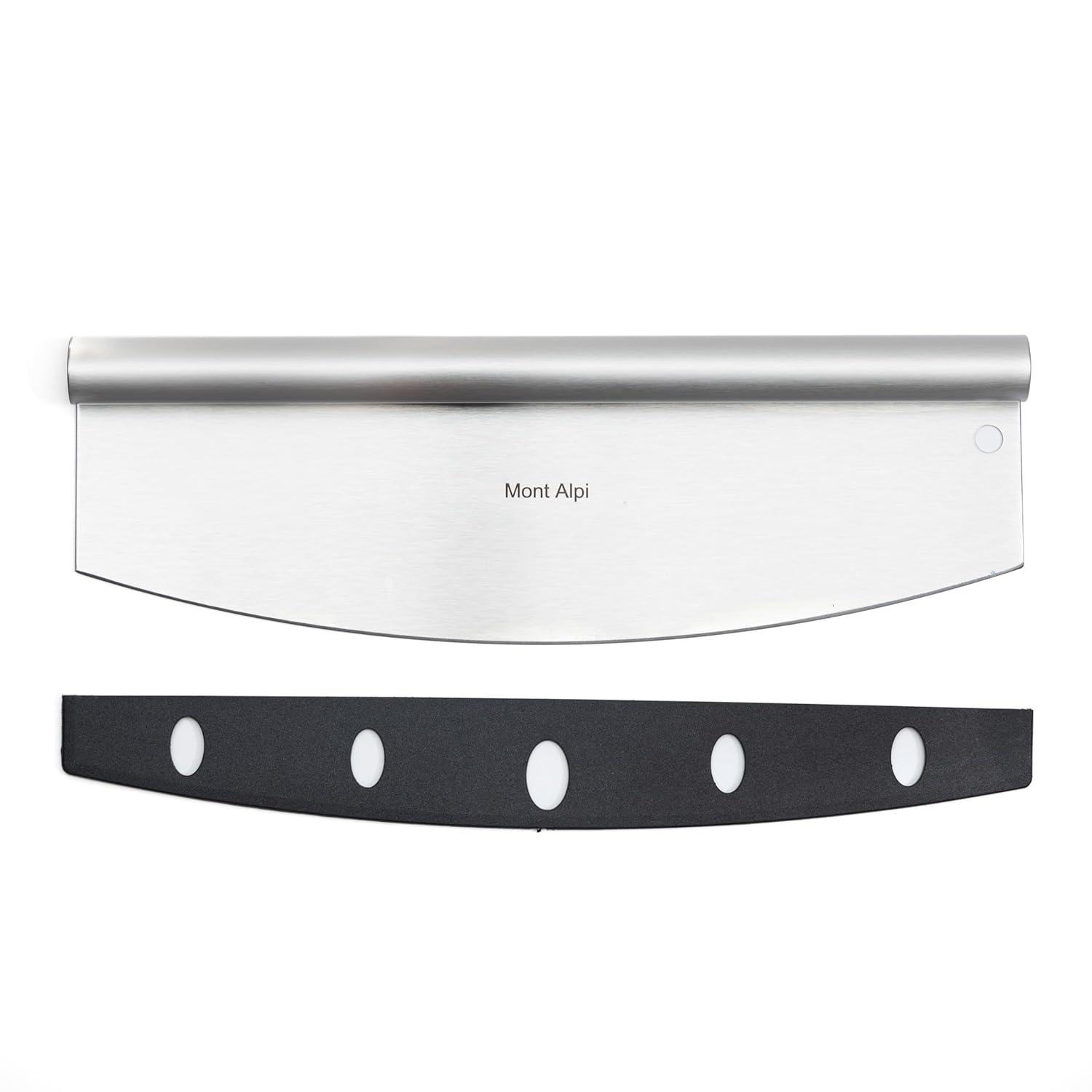 Mont Alpi Mont Alpi MAPK Universal Outdoor Grill Pizza Making Converter Kit - Pizza Stone Rest with Handles, 15" Pizza Stone, Stainless Steel Fold up Pizza Peel and Chicago Style Pizza Rocker Cutter Knife