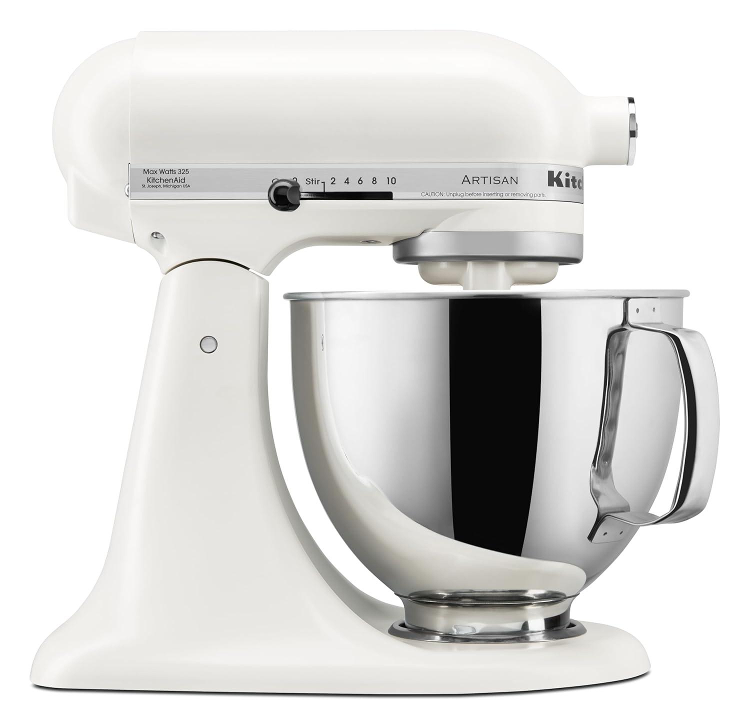 KitchenAid ® Artisan ® Series Porcelain White 5-Quart Tilt-Head Stand Mixer
