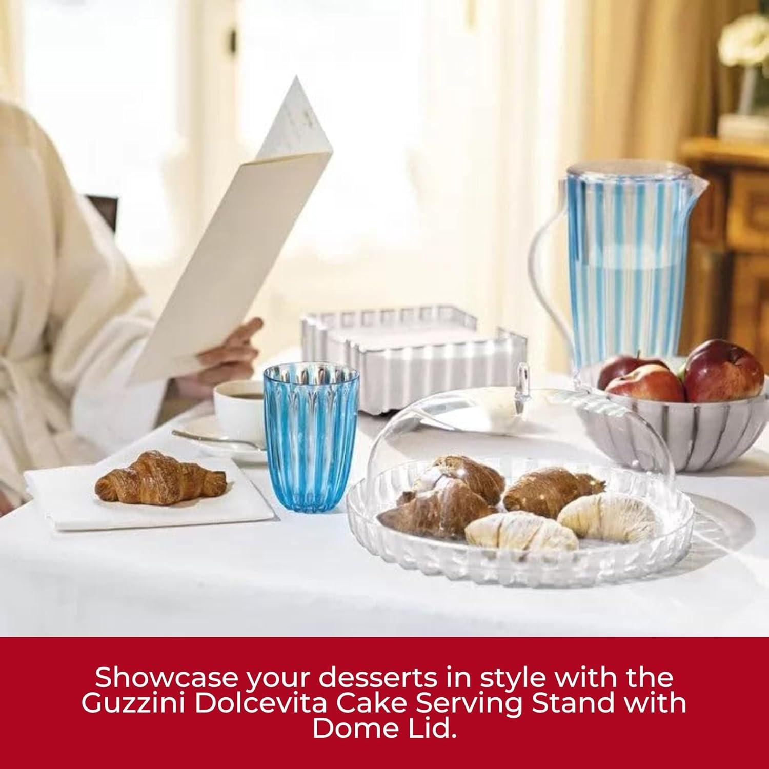 Guzzini Dolcevita Cake Serving Stand - Turquoise, Turquoise