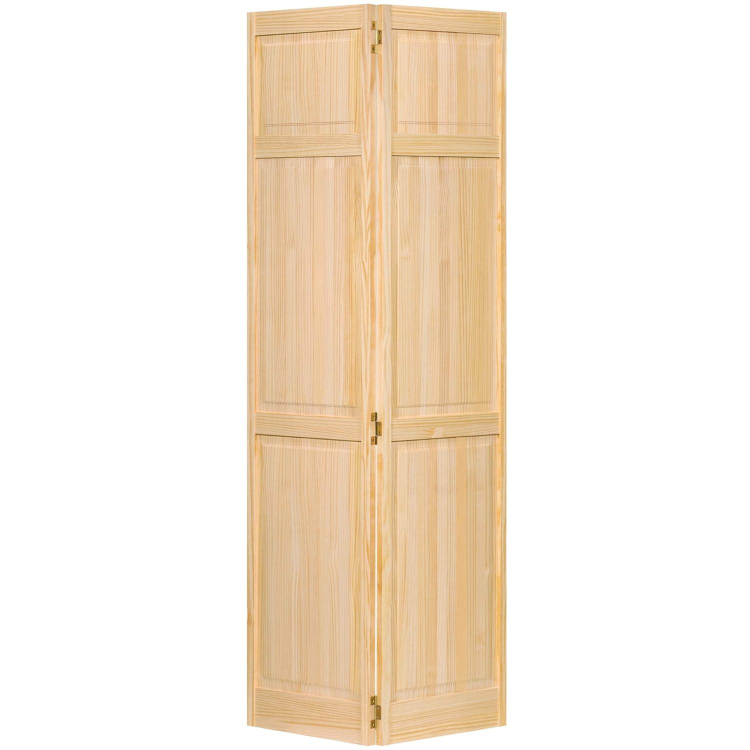 Kimberly Bay Paneled Wood Unfinished Bi-Fold Door