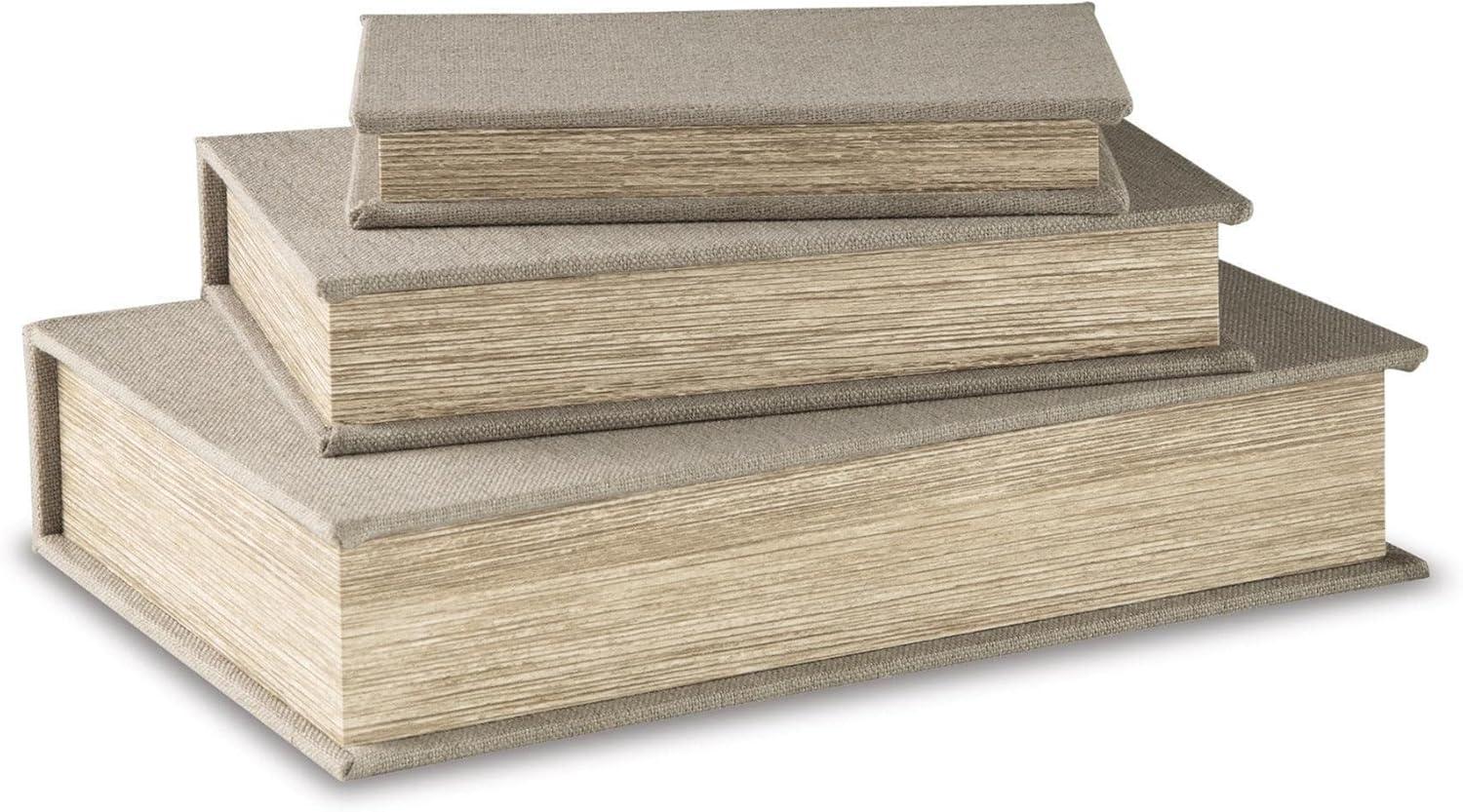 Ebern Designs Kepir 3 Piece Fabric Book Box Set