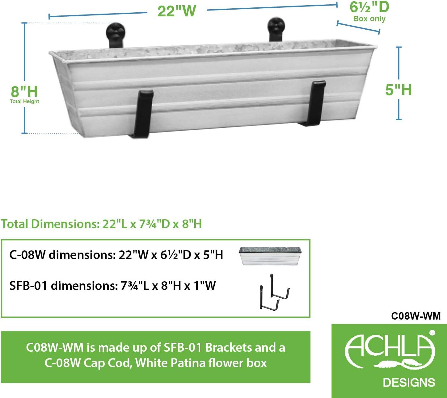 Winston Porter Dynamism Metal Window Box Planter