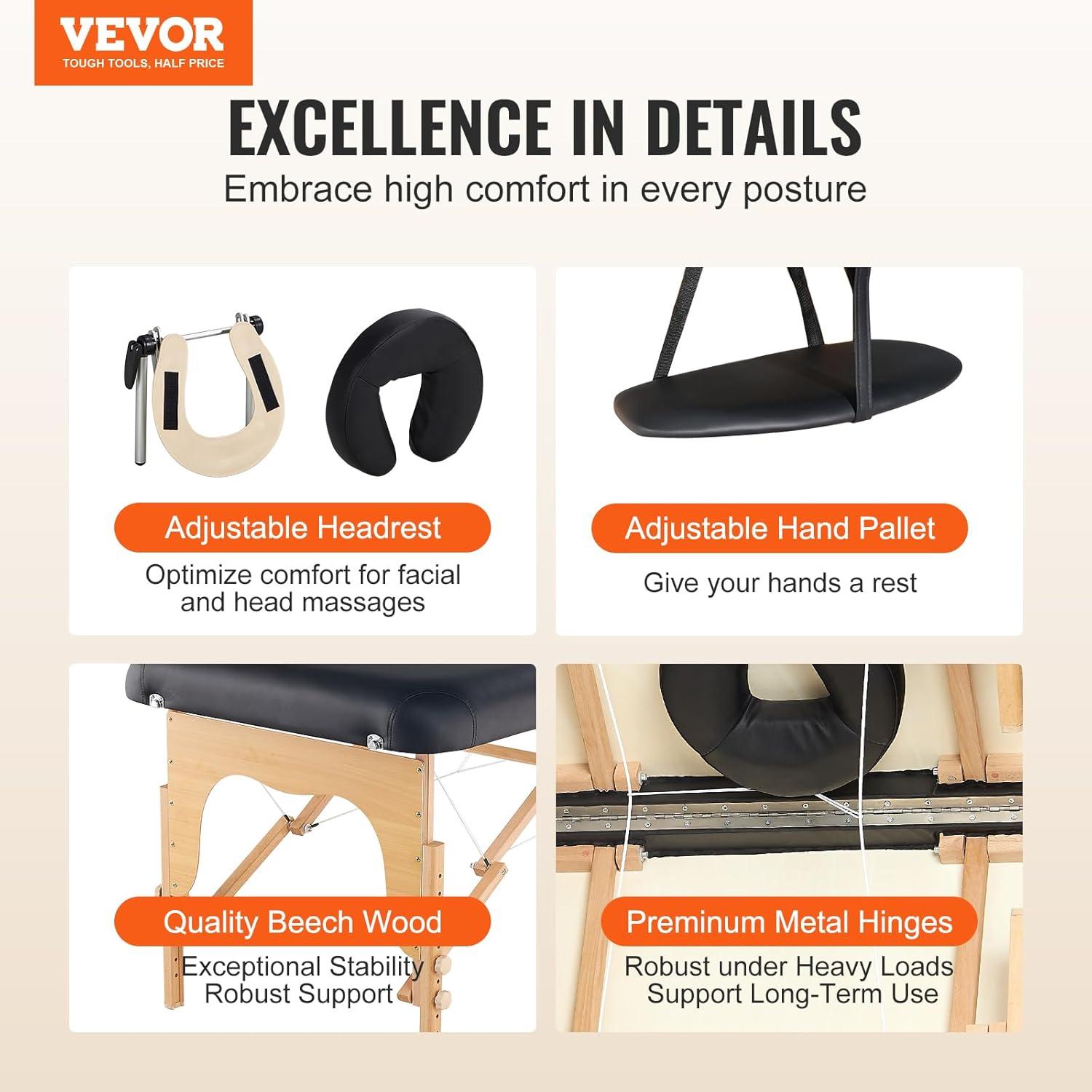 VEVOR 72.8'' Rectangular Adjustable Bar Top Riser