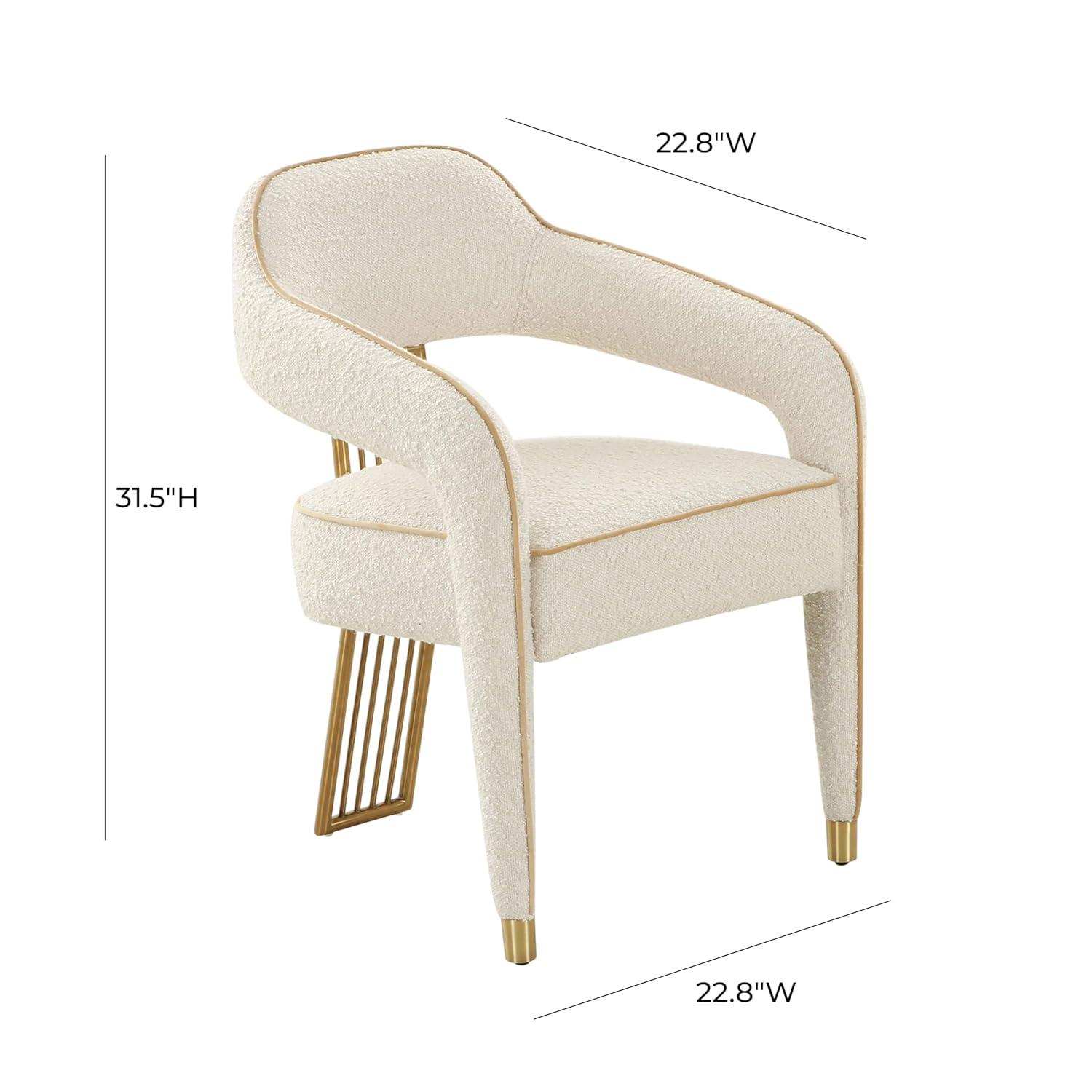TOV Furniture lis Boucle Dining Chair