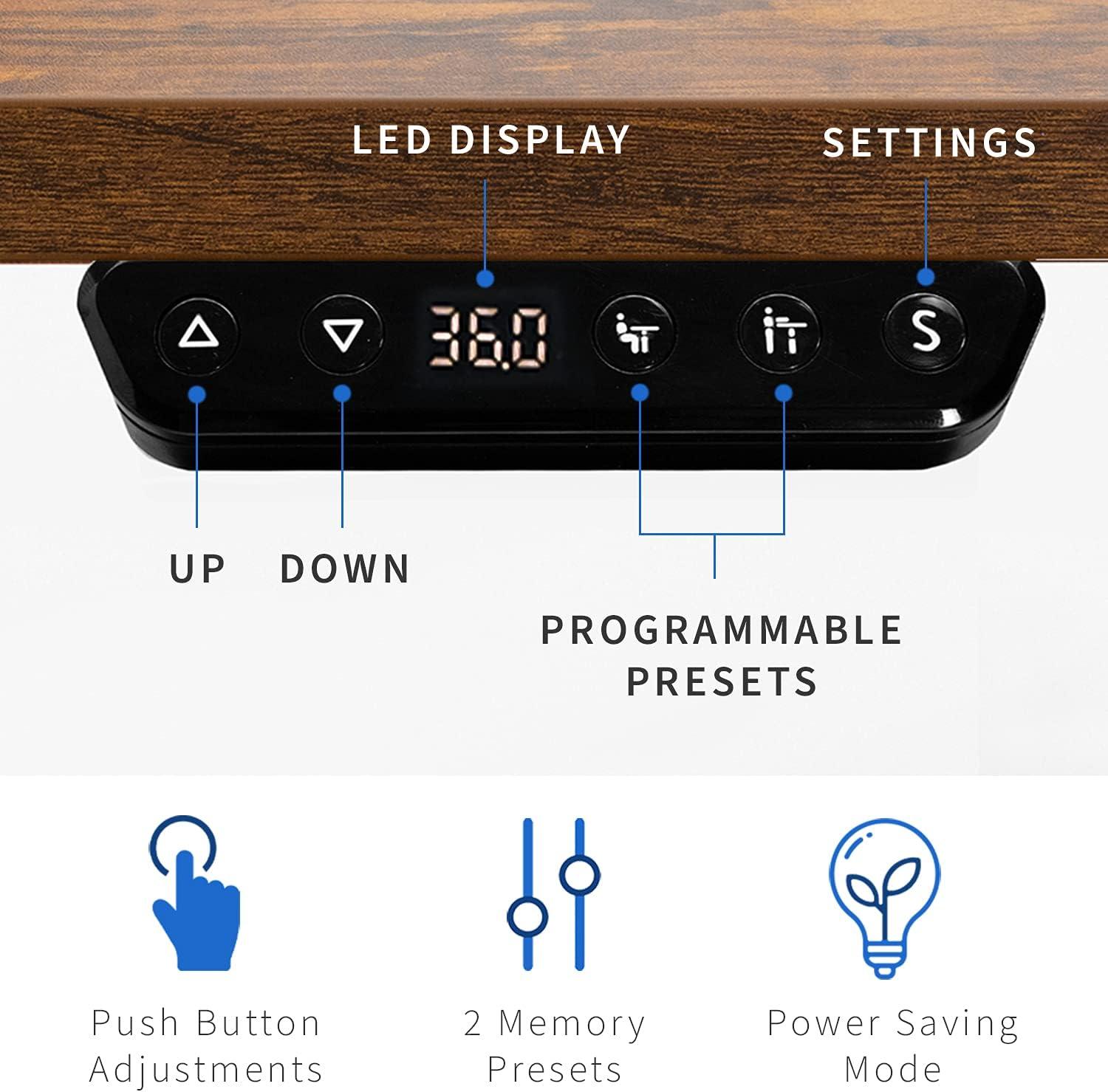 VIVO 47" x 24" Electric Sit Stand Desk (DESK-E144BN series)