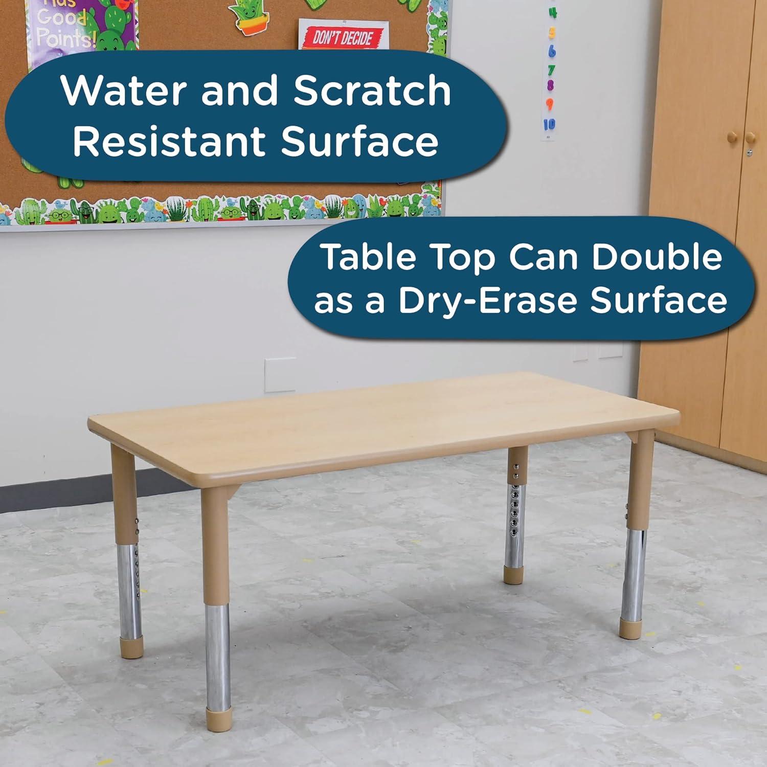 AS WE GROW Rectangular Adjustable Table