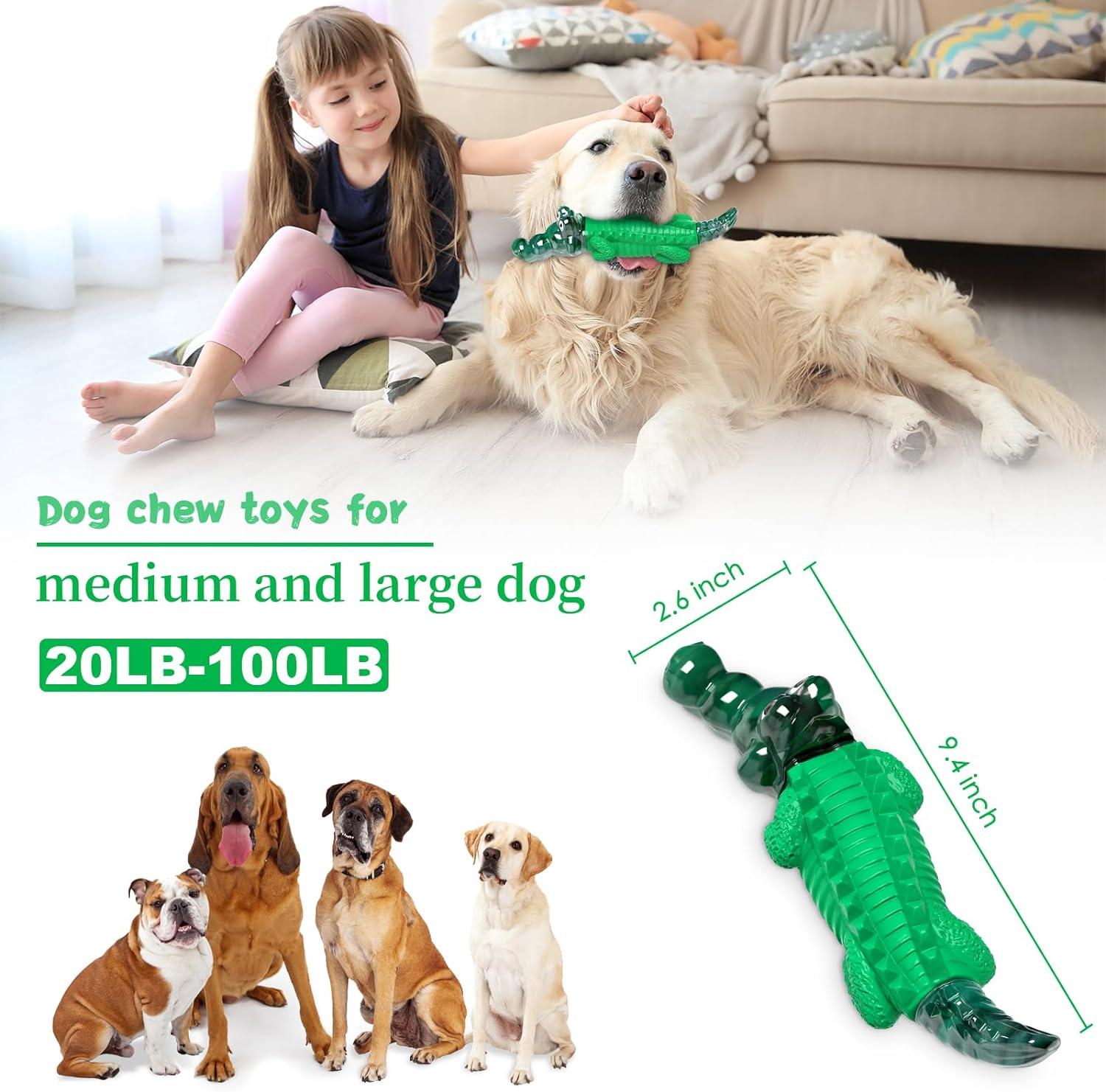 Pet Deluxe Dog Chew Toys for Aggressive Chewers Tough Dog Toys for Large Dogs Indestructible Dog Toys Heavy Duty Dog Toys for Small Medium Large Dogs Breed