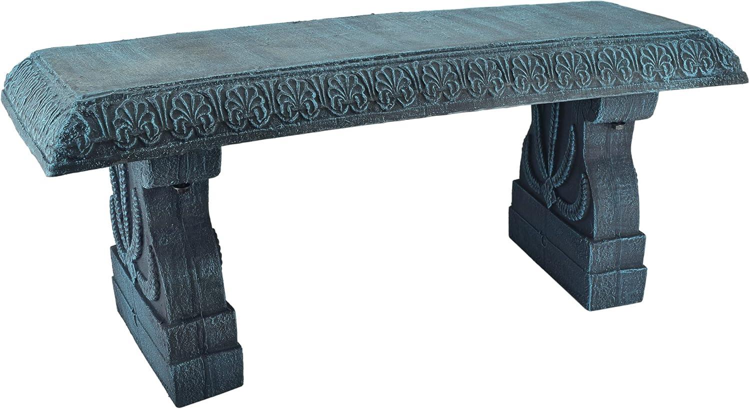 Arcadia Garden Products Fiber clay bench Dark blue 15-Inches x 17-Inches