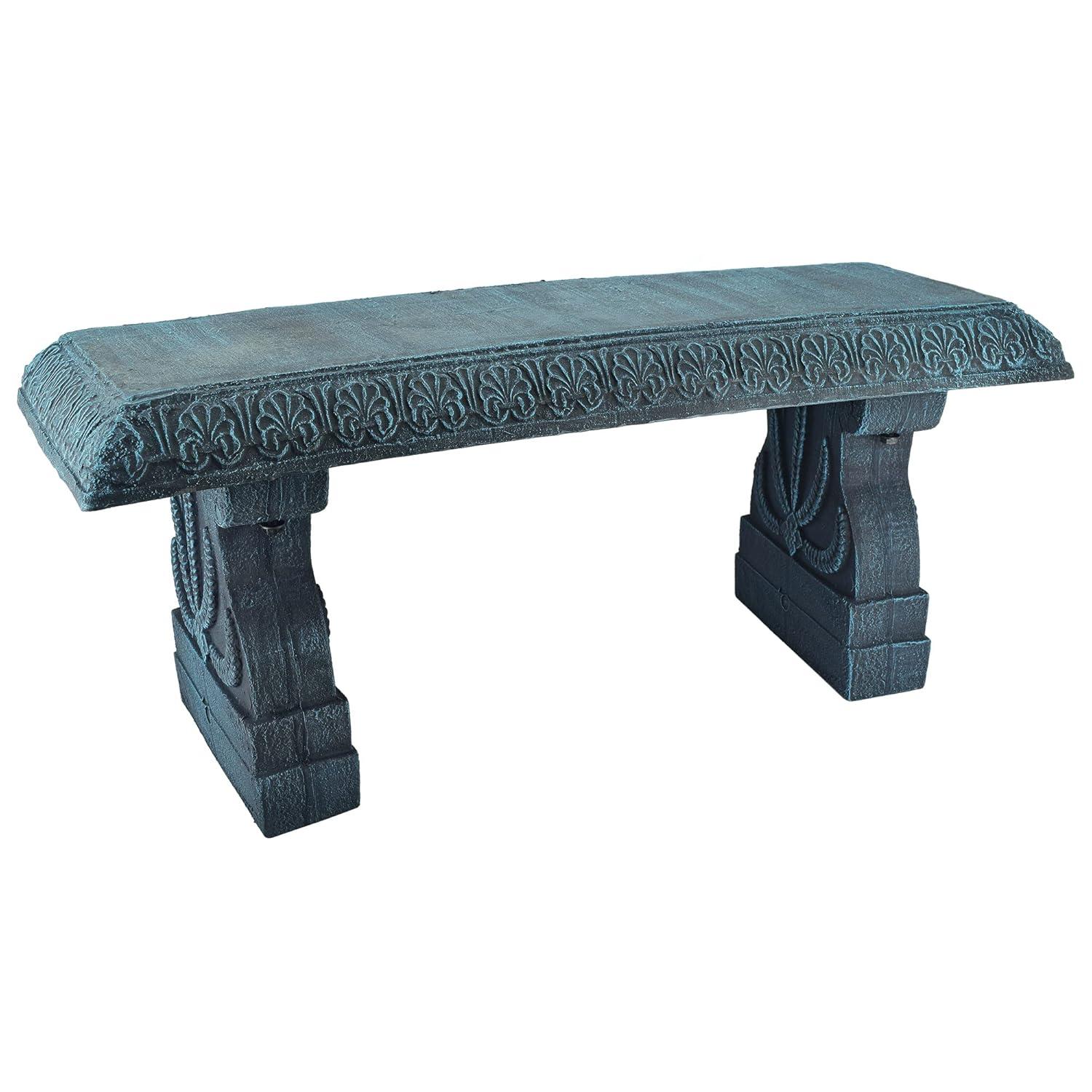 Arcadia Garden Products Fiber clay bench Dark blue 15-Inches x 17-Inches