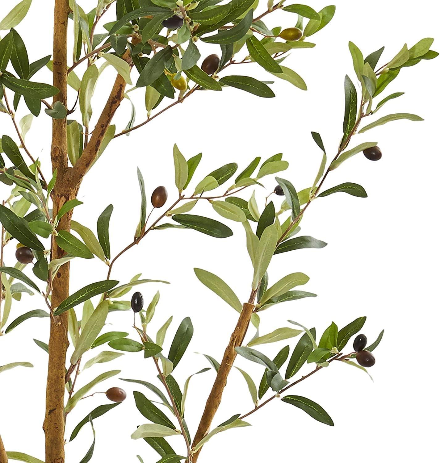Nearly Natural 82-in Artificial Olive Tree