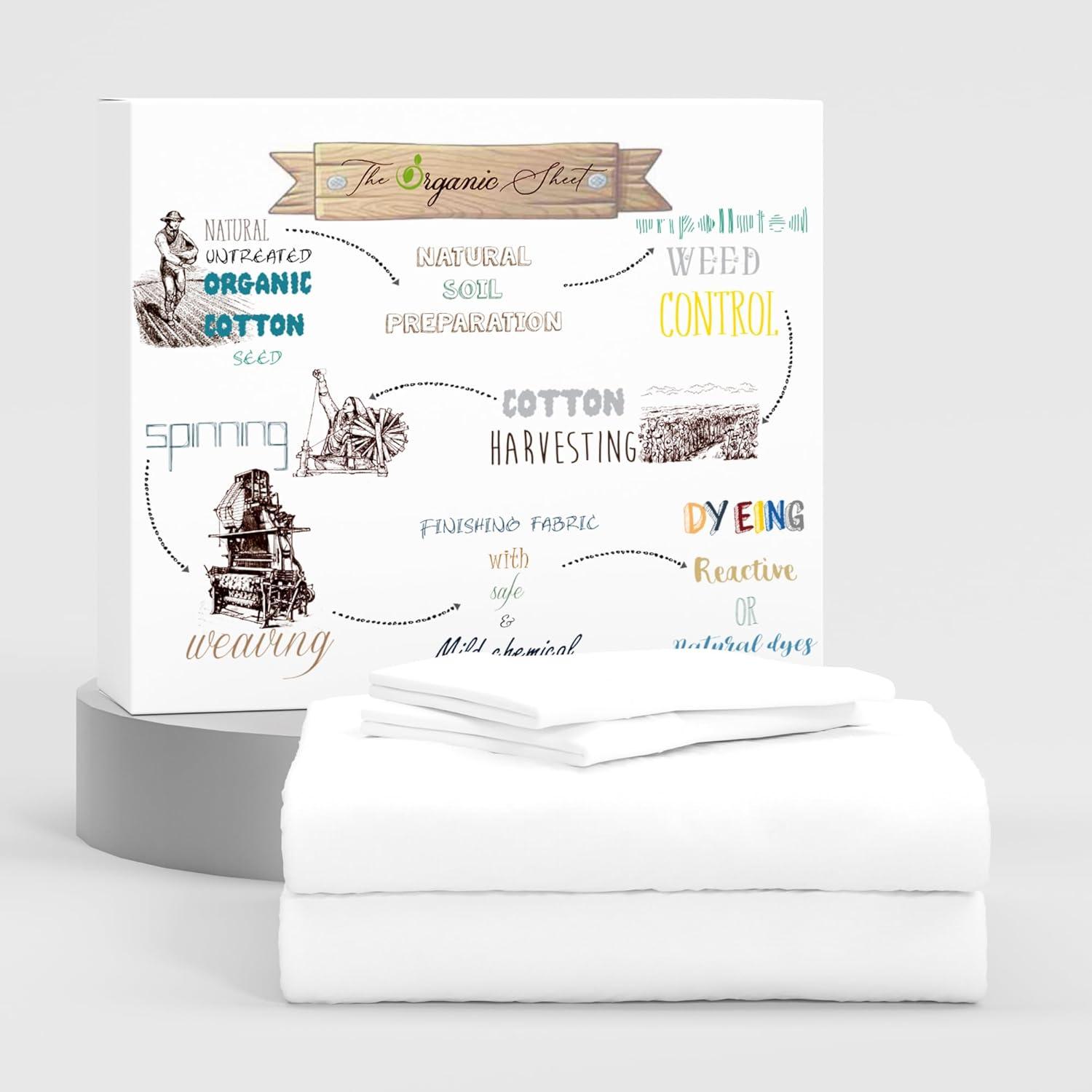 Color Sense 100% Cotton 300TC Ultra-Soft & Silky Wrinkle-Resistant Sheet Set