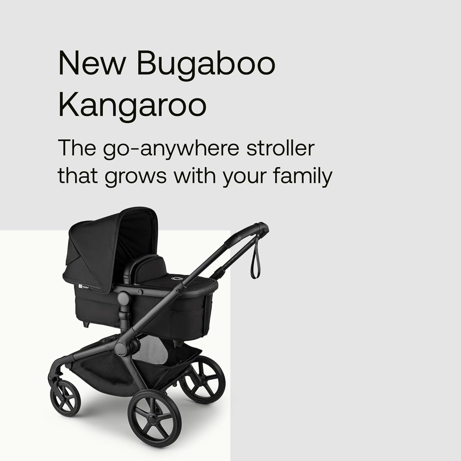 Bugaboo Kangaroo Single to Double Stroller - Midnight Black