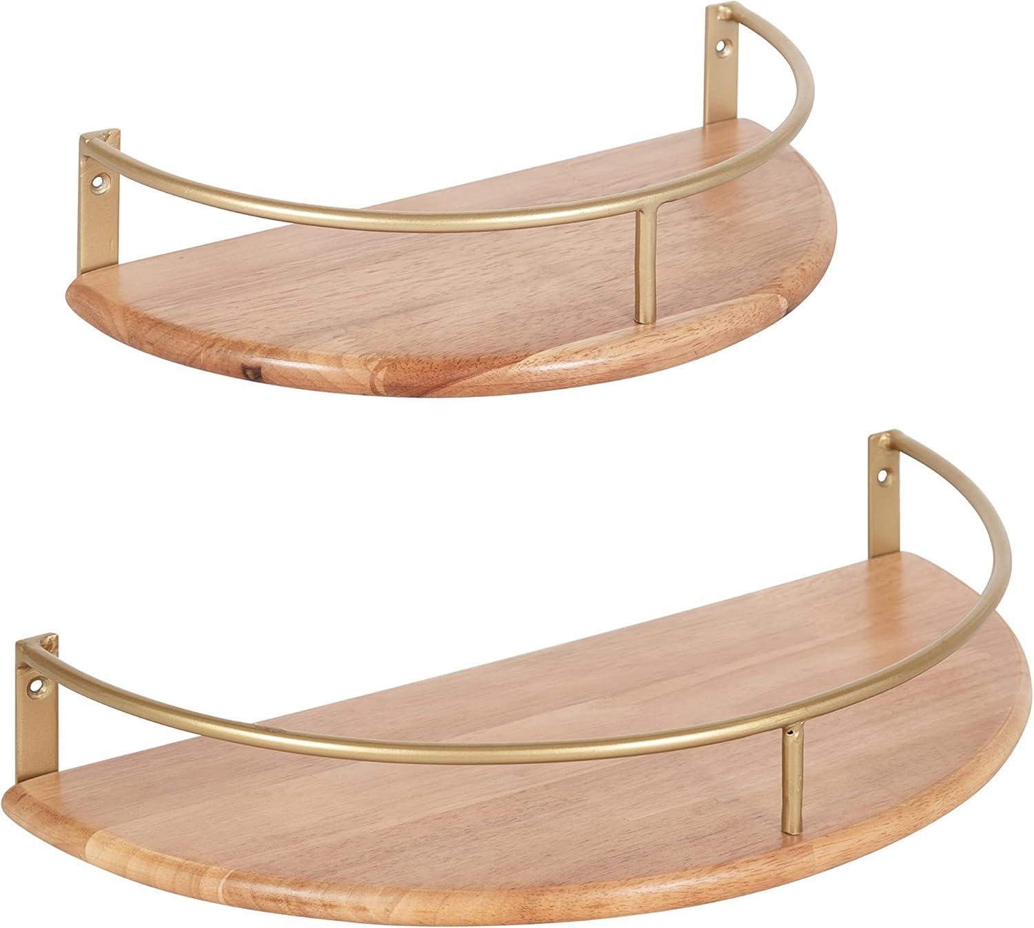 Kate and Laurel Camryn Semi Circle Shelf Set