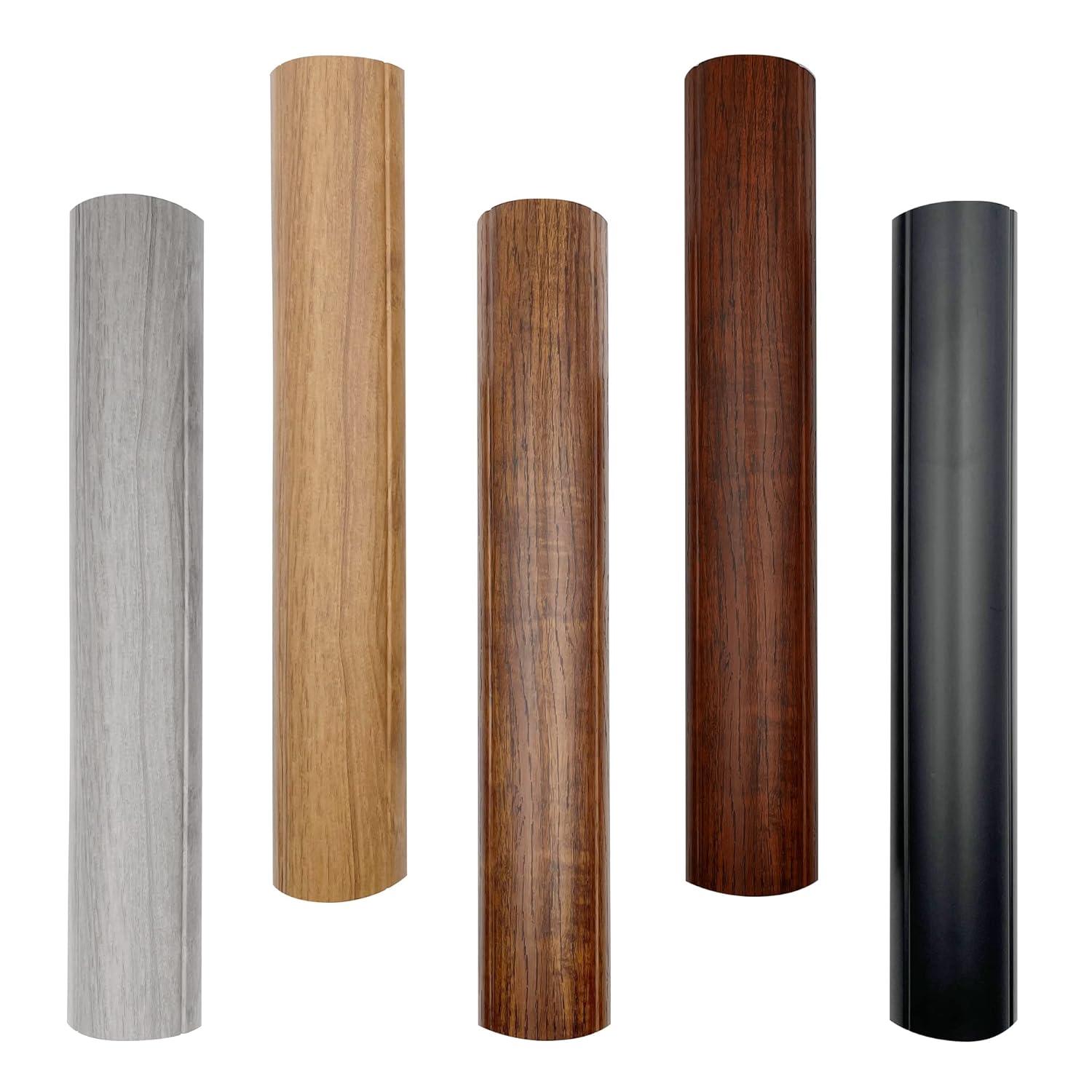 Large Premium Cable Shield Floor Cord Cover | Length: 16" | Color: Medium Oak | 3 Pack