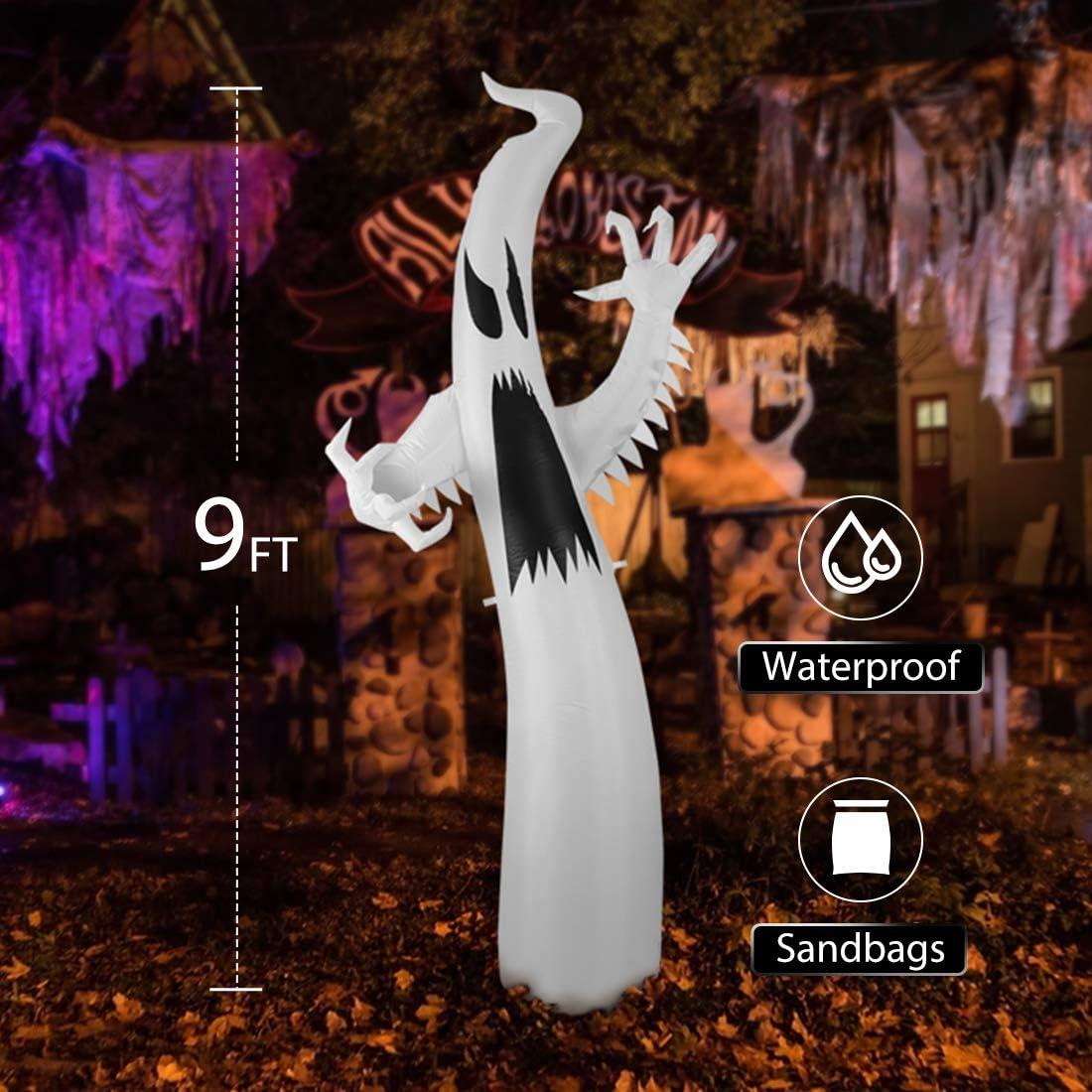 9ft Color Changing LED Inflatable Halloween Ghost