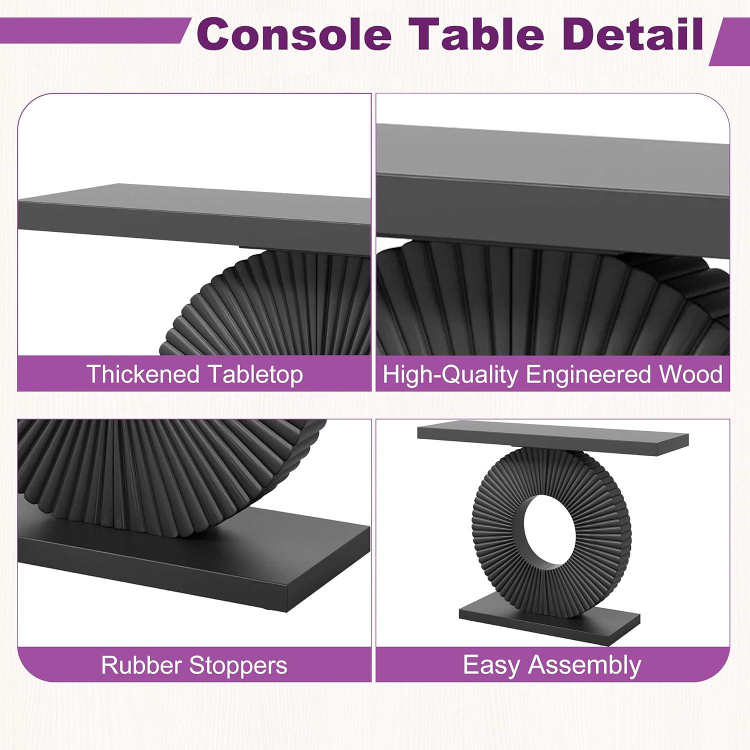 Millwood Pines 63 Inch Long Console Table Farmhouse Sofa Table