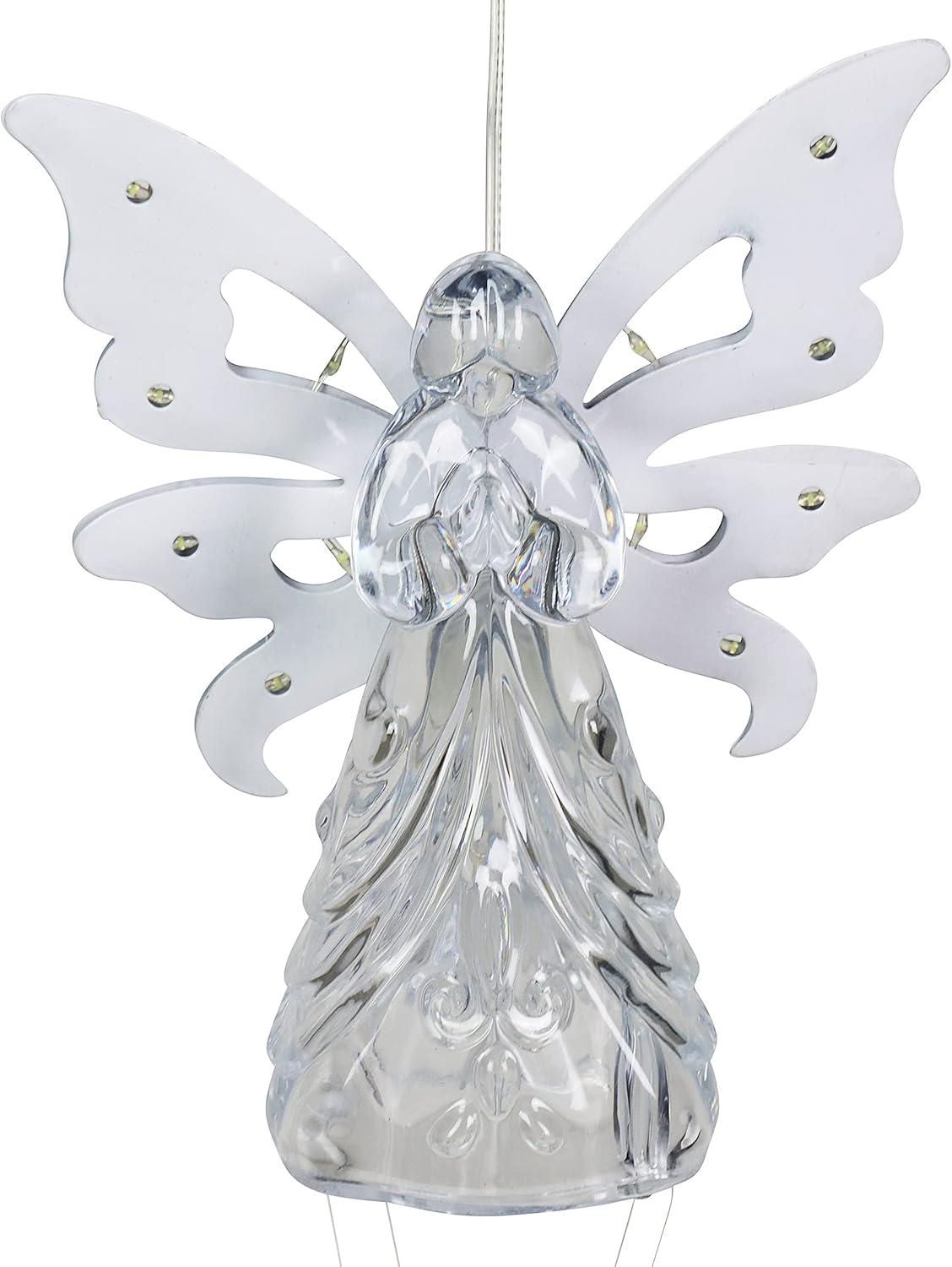 Exhart Large Solar Angel Wind Chime, 6.5 by 42 Inches