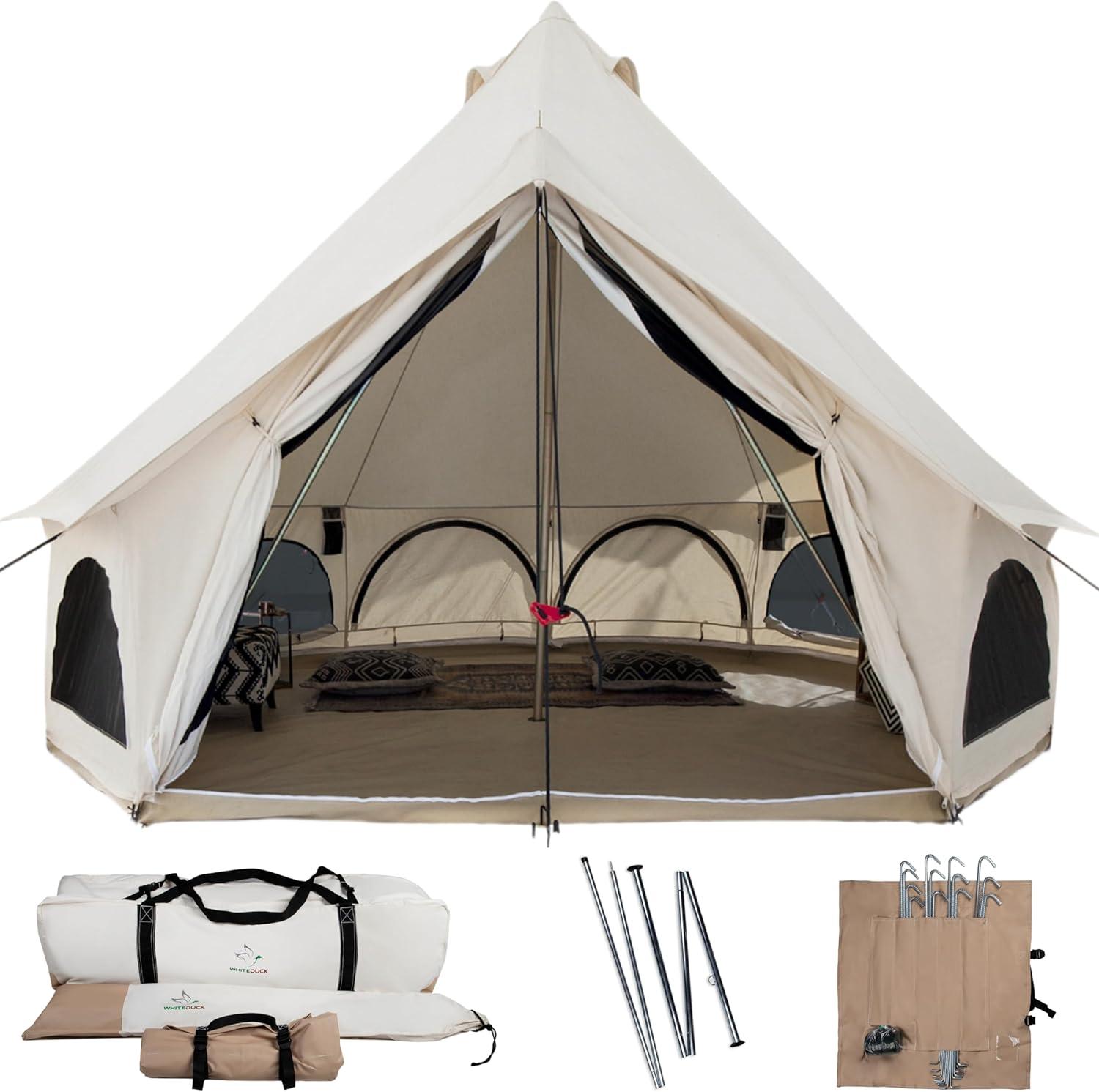 White Duck Outdoors 13ft Avalon Bell Tent (Fire & Water Repellent)