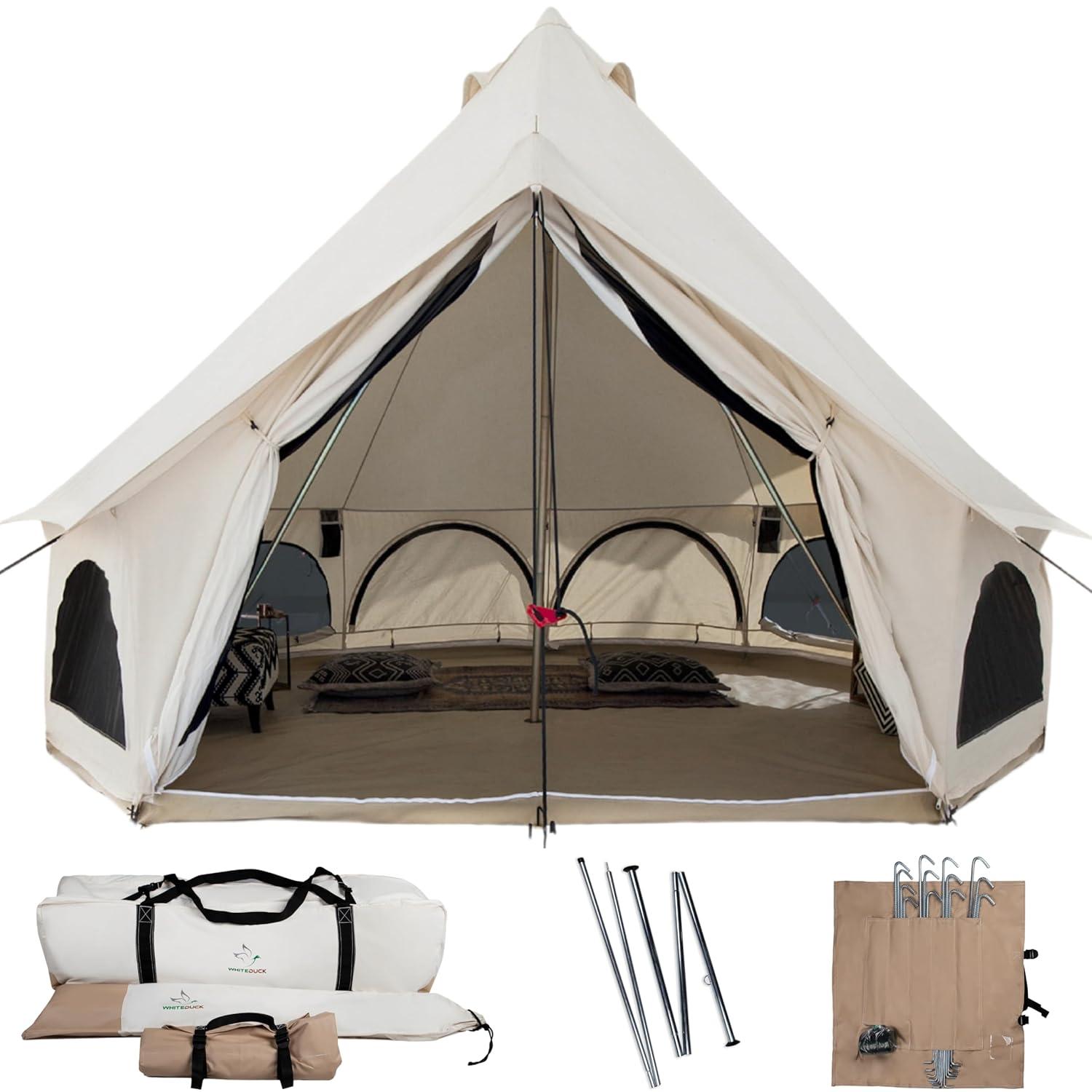 White Duck Outdoors 13ft Avalon Bell Tent (Fire & Water Repellent)